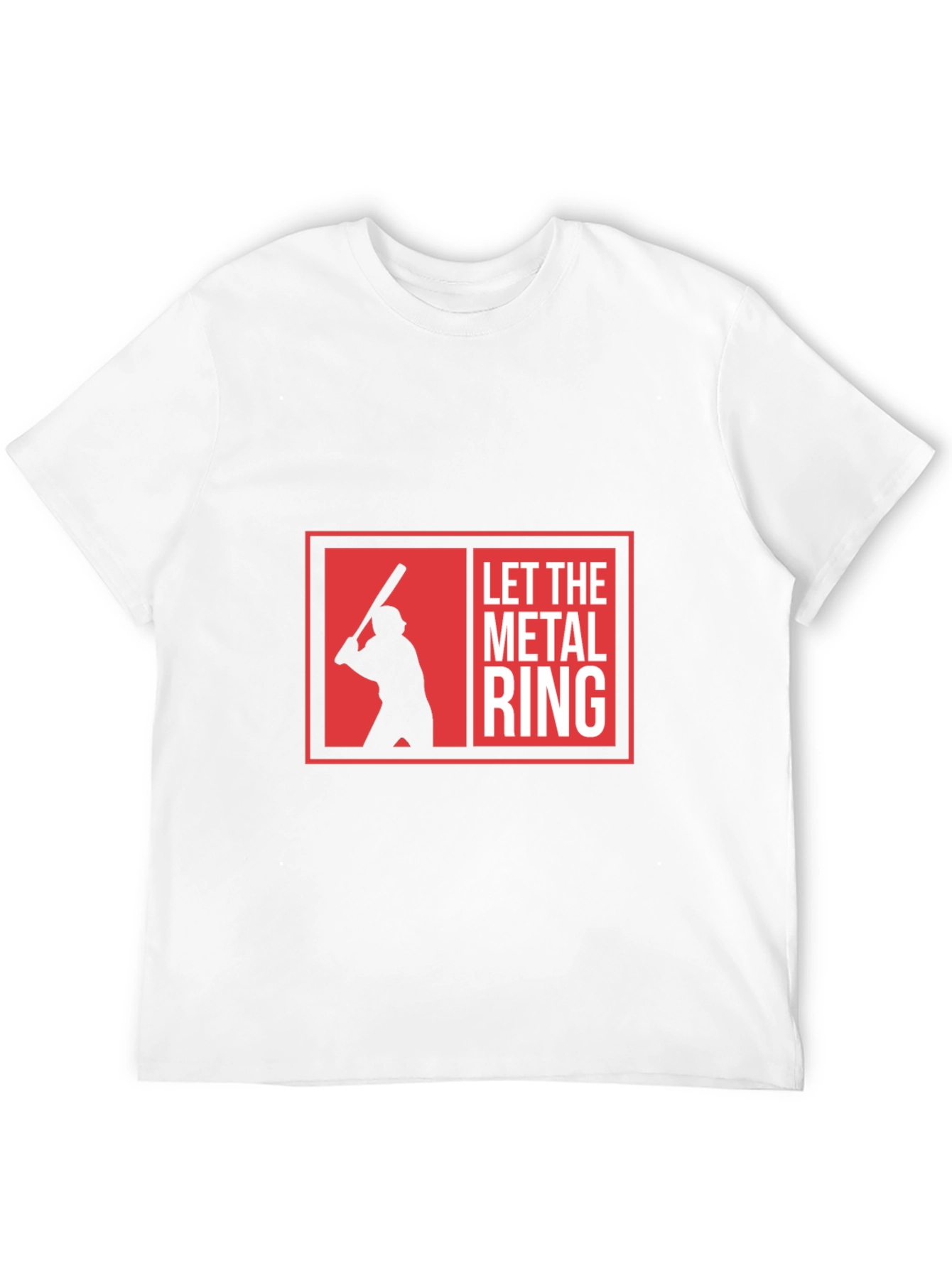 Camiseta Negra Let The Metal Ring Béisbol