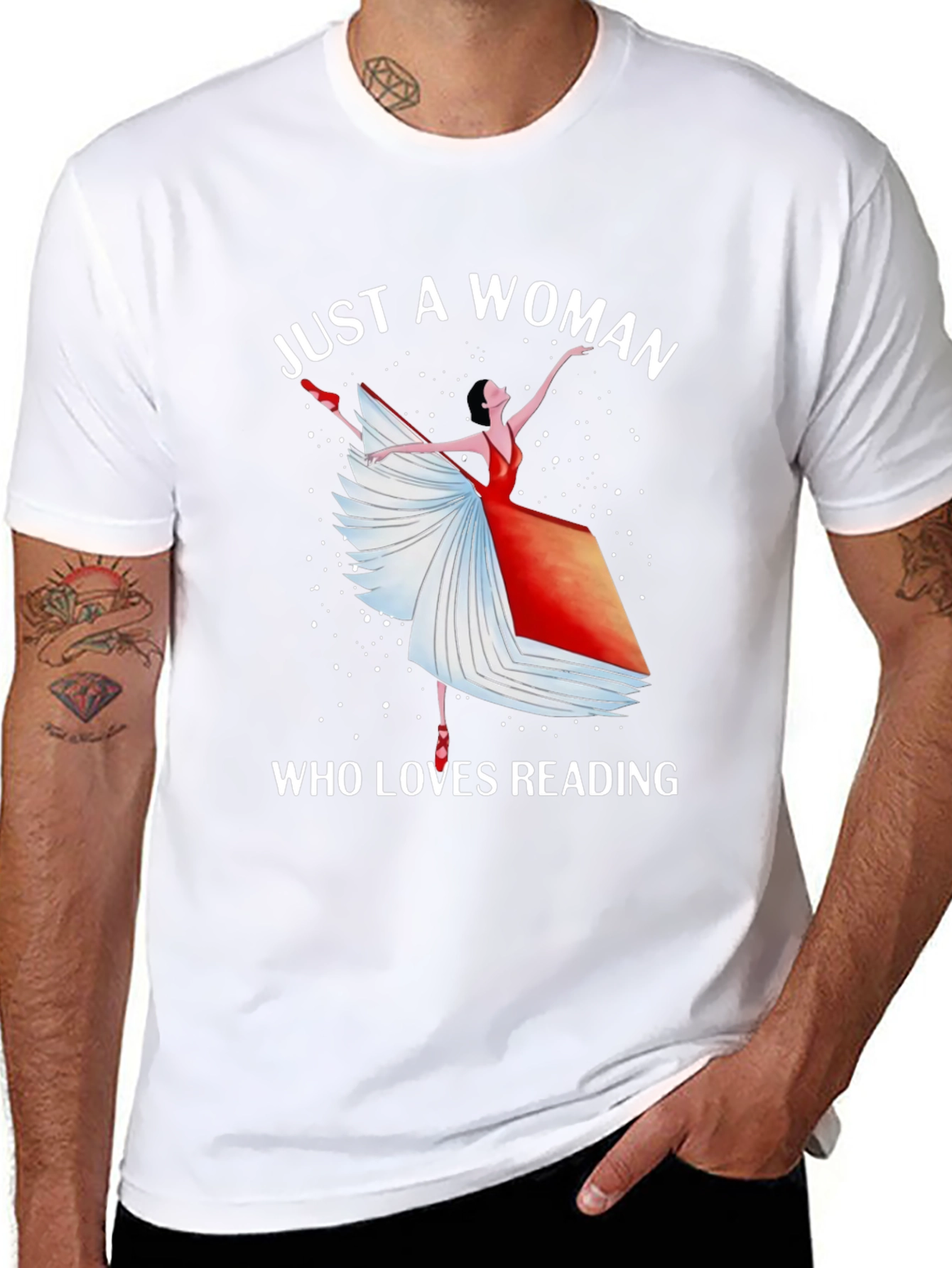 Camiseta Mujer Lectora Bailarina