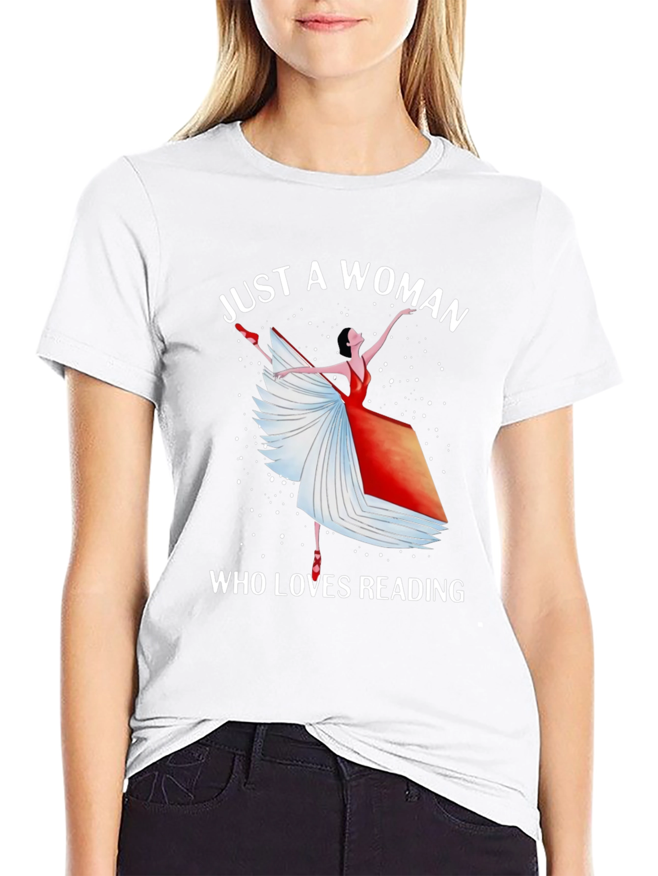 Camiseta Mujer Lectora Bailarina