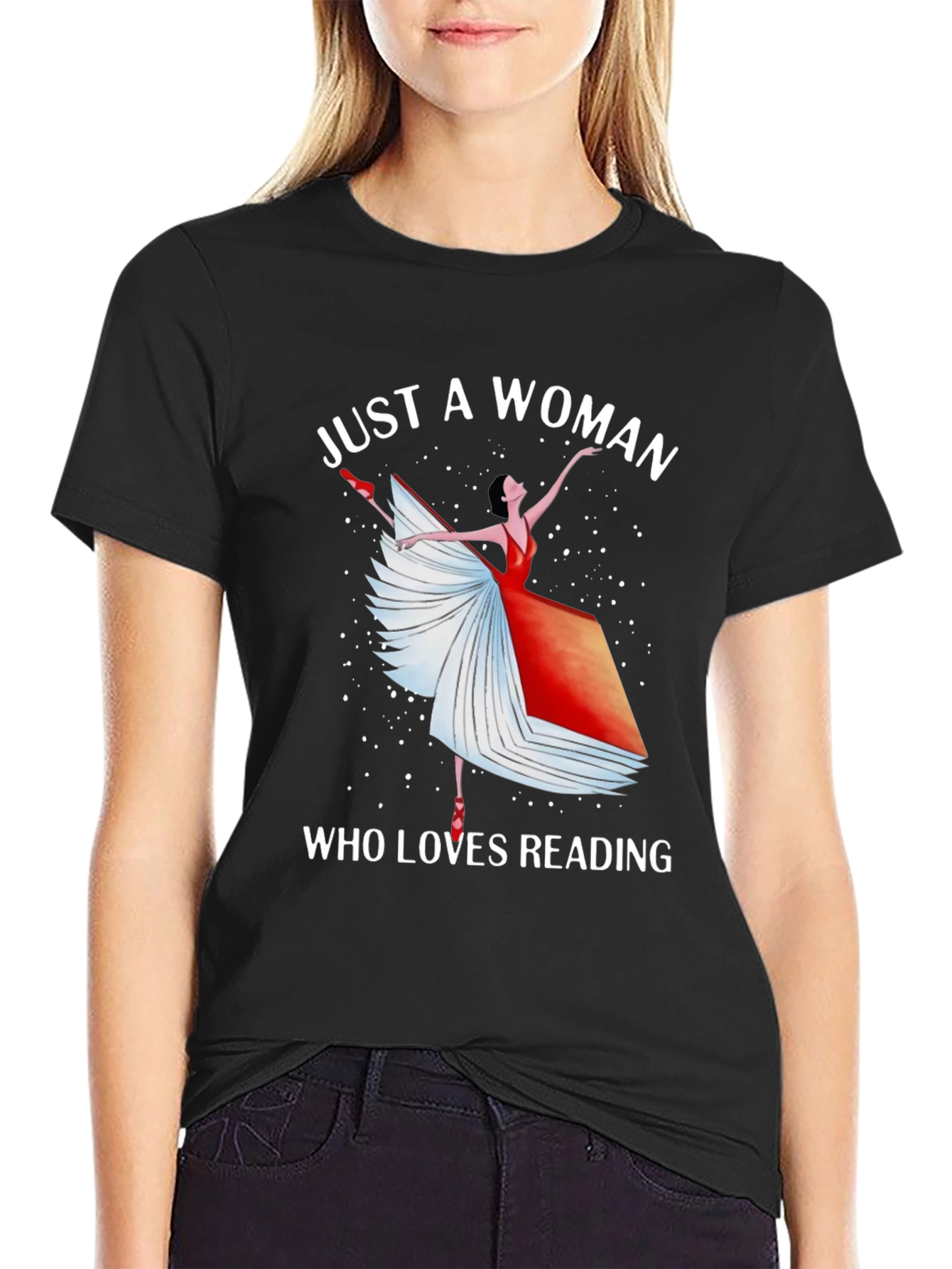 Camiseta Mujer Lectora Bailarina
