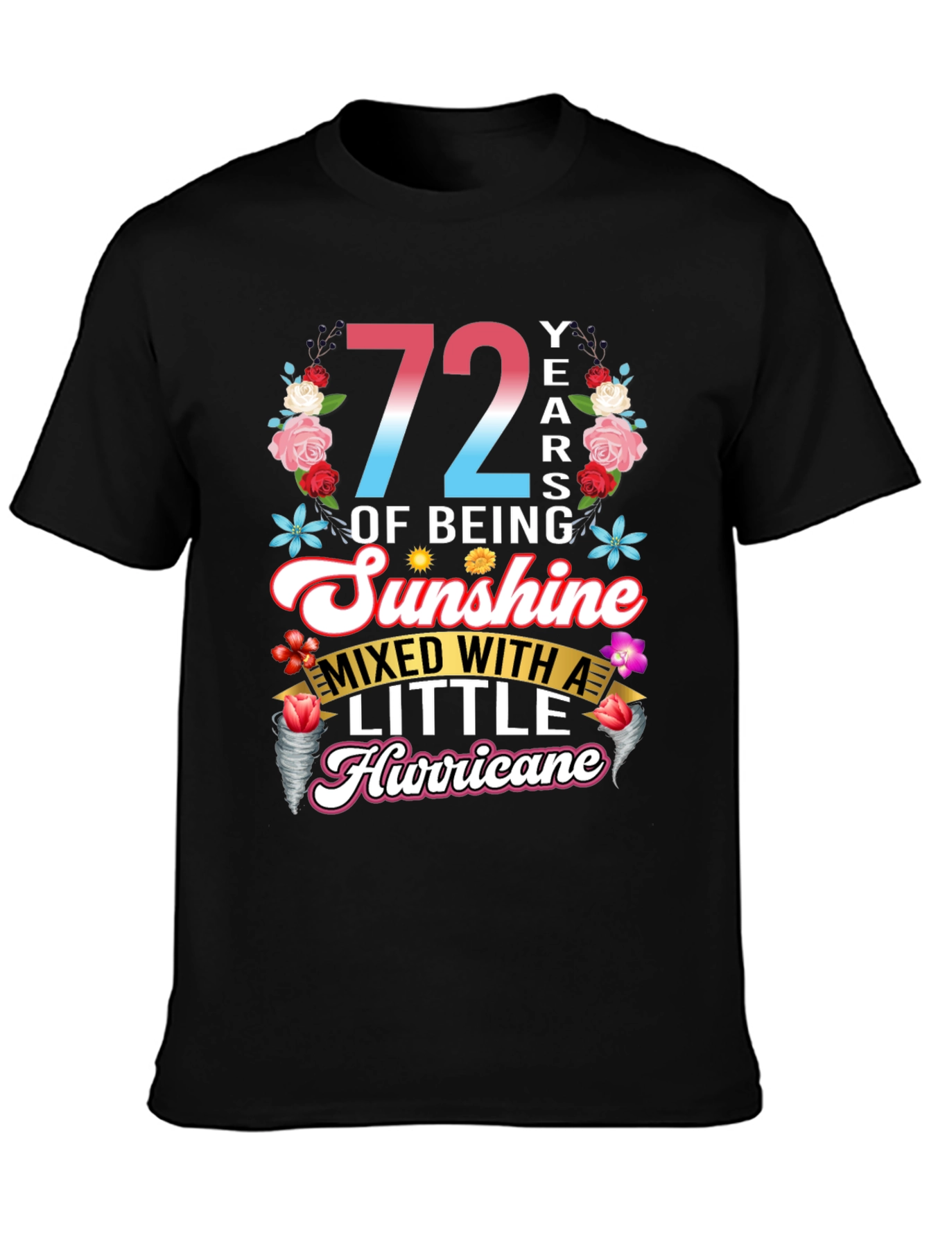 Camiseta 72 Años Sunshine Hurricane