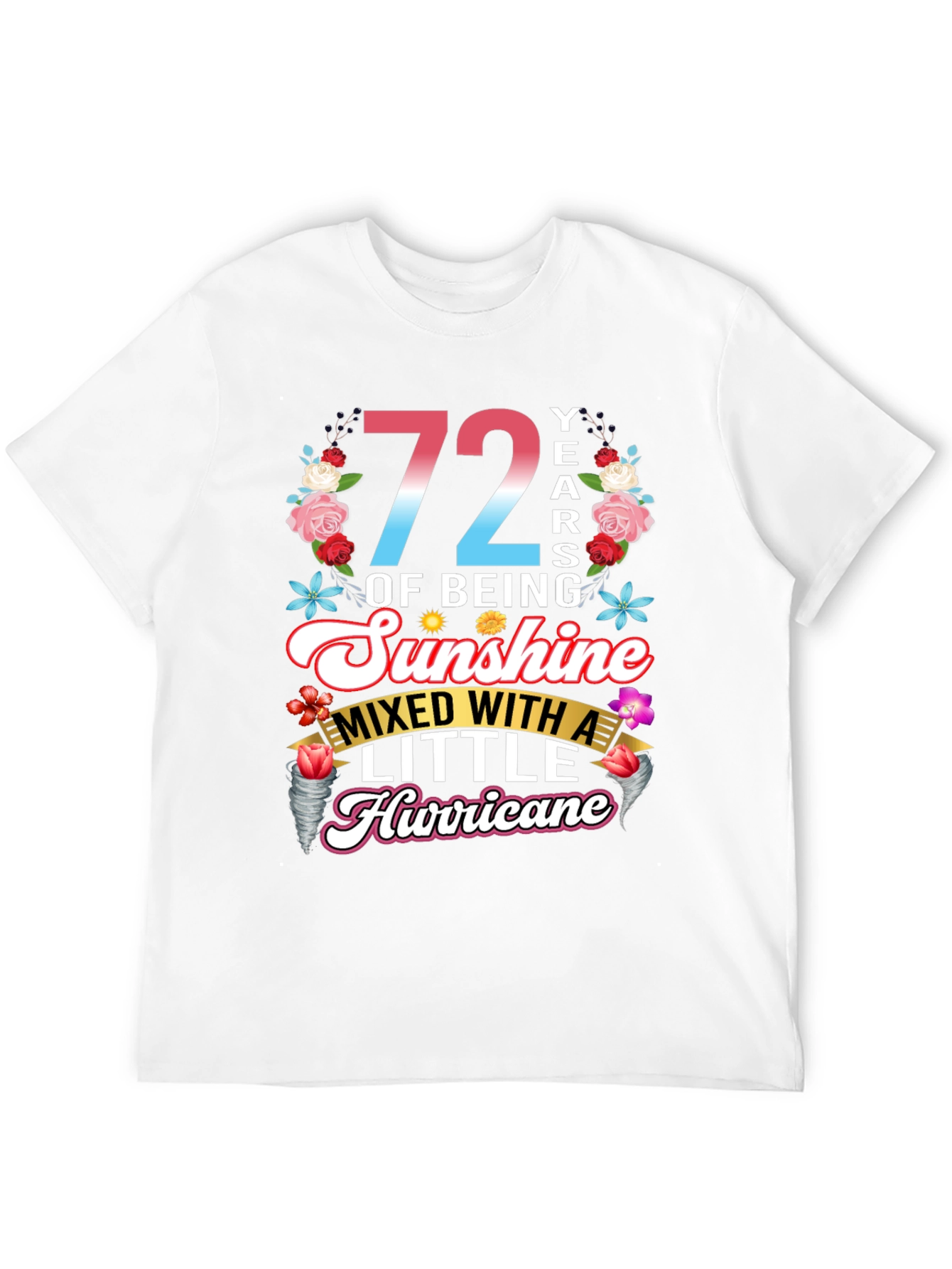 Camiseta 72 Años Sunshine Hurricane