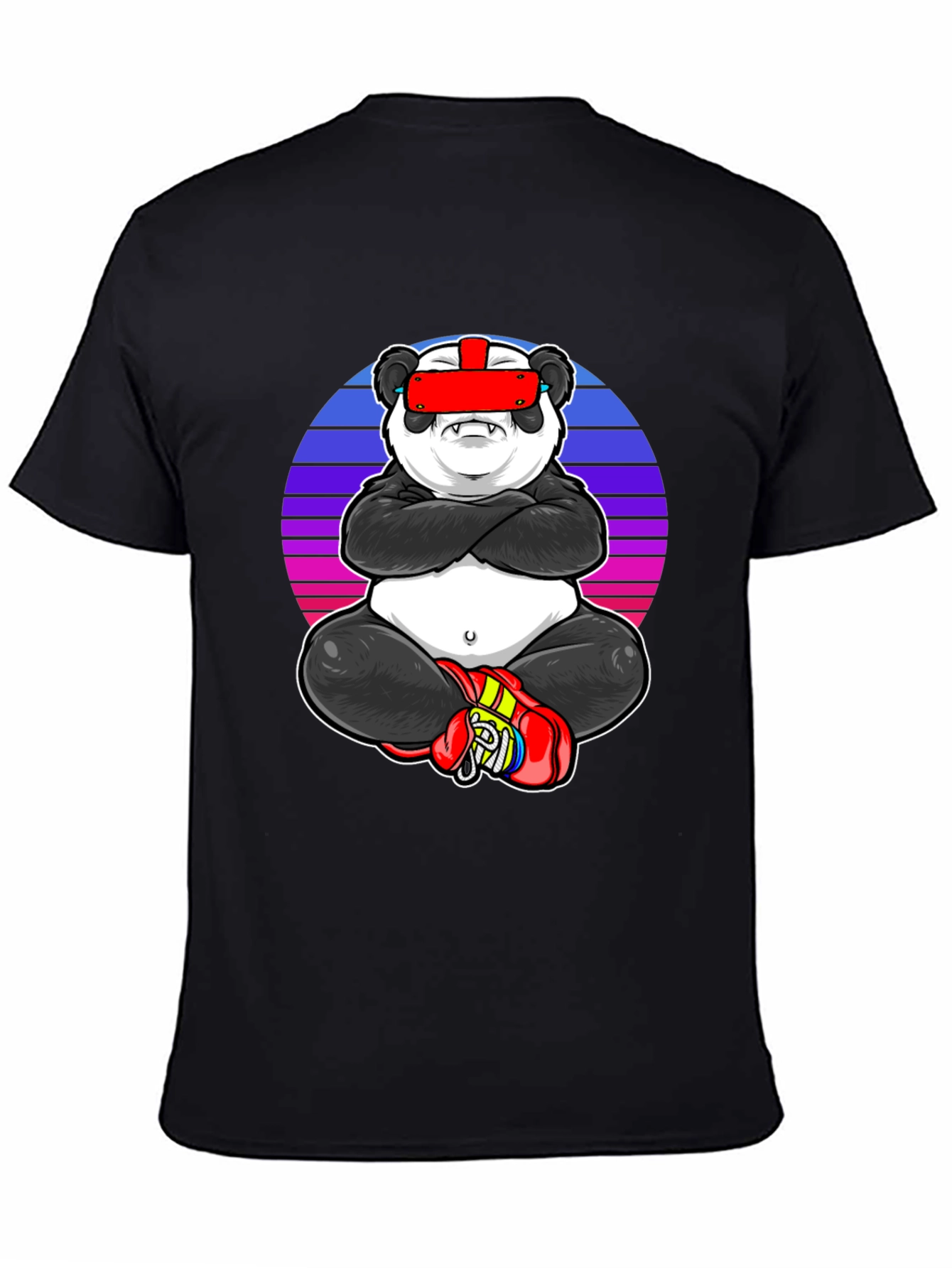 Camiseta Negra con Panda VR