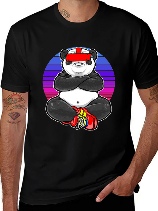 Camiseta Negra con Panda VR