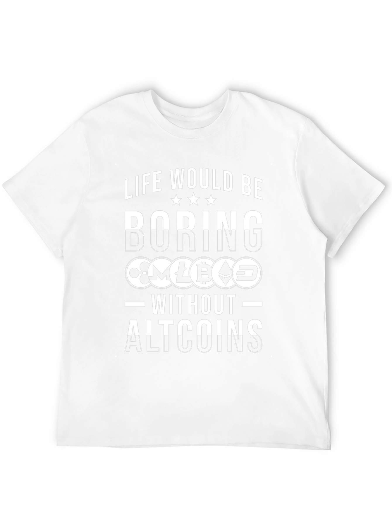 Camiseta Negra Altcoins Crypto