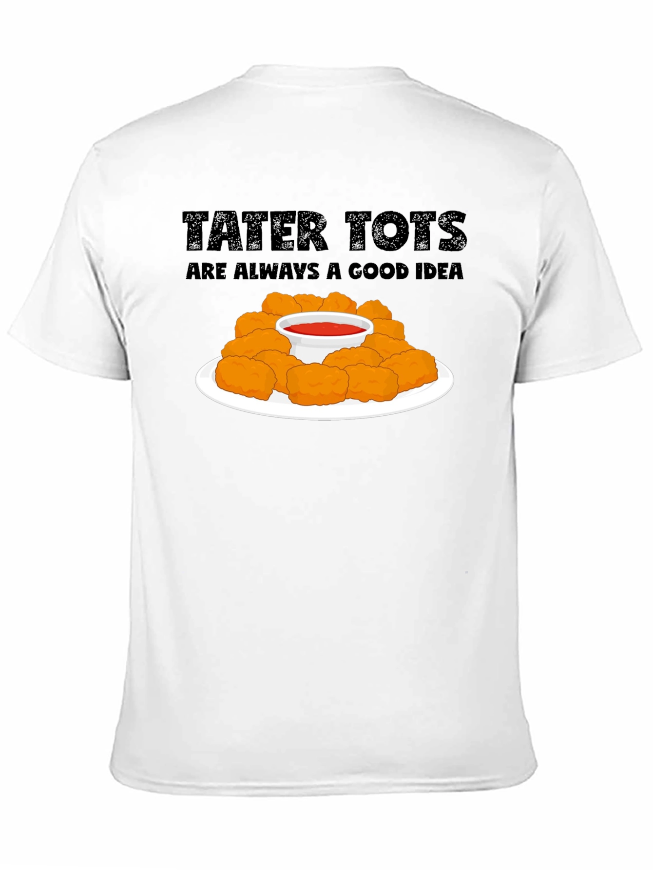Camiseta Negra Tater Tots: ¡Siempre Una Buena Idea!