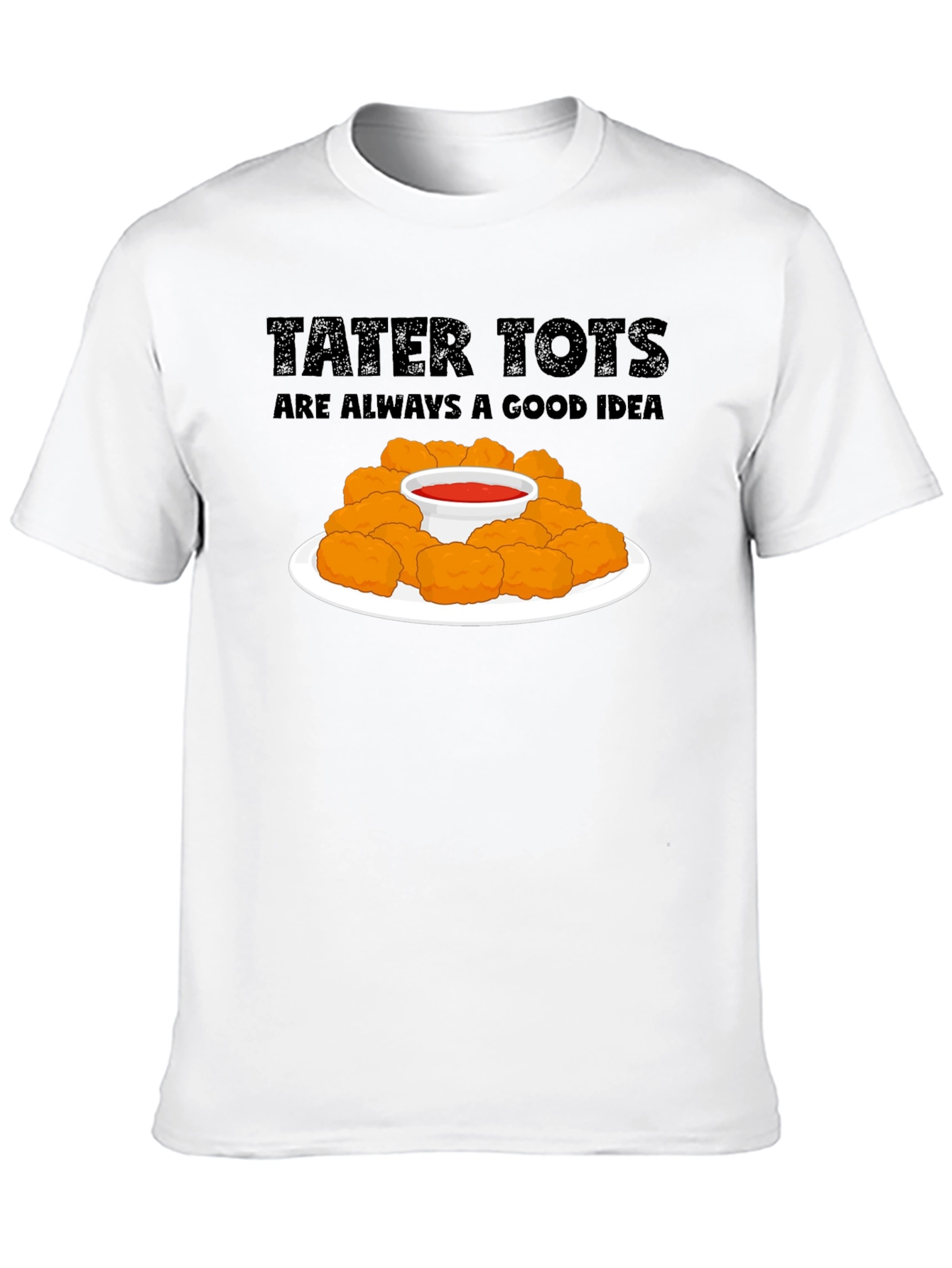 Camiseta Negra Tater Tots: ¡Siempre Una Buena Idea!