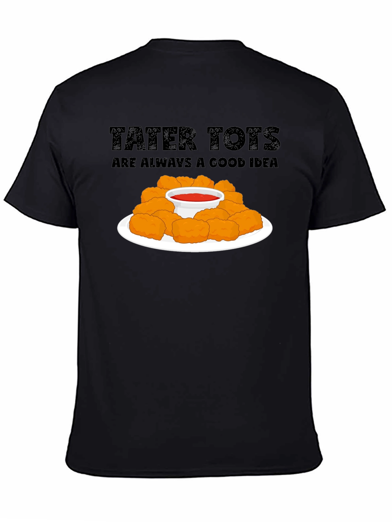 Camiseta Negra Tater Tots: ¡Siempre Una Buena Idea!