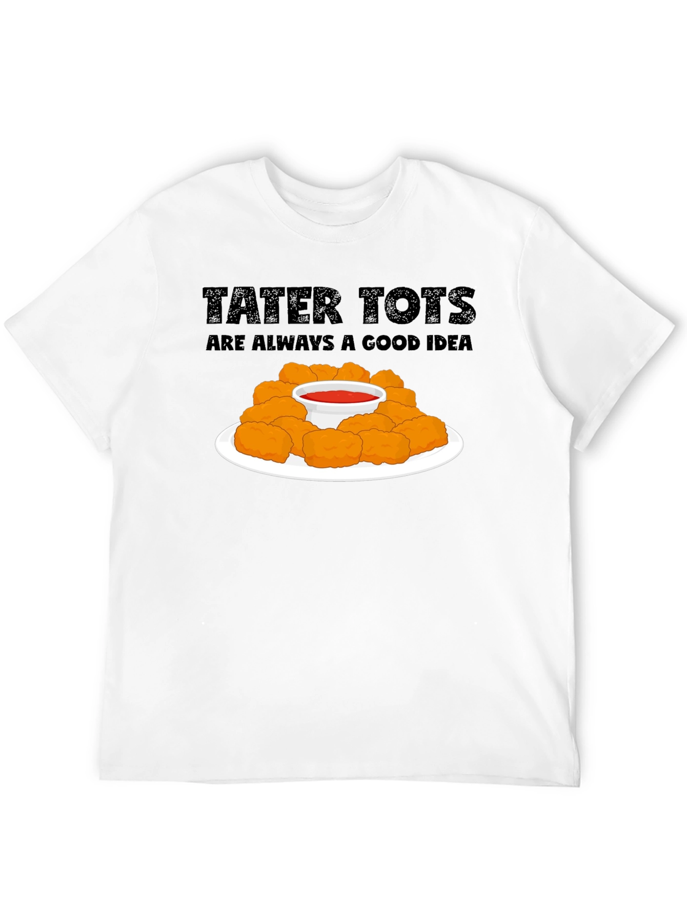 Camiseta Negra Tater Tots: ¡Siempre Una Buena Idea!