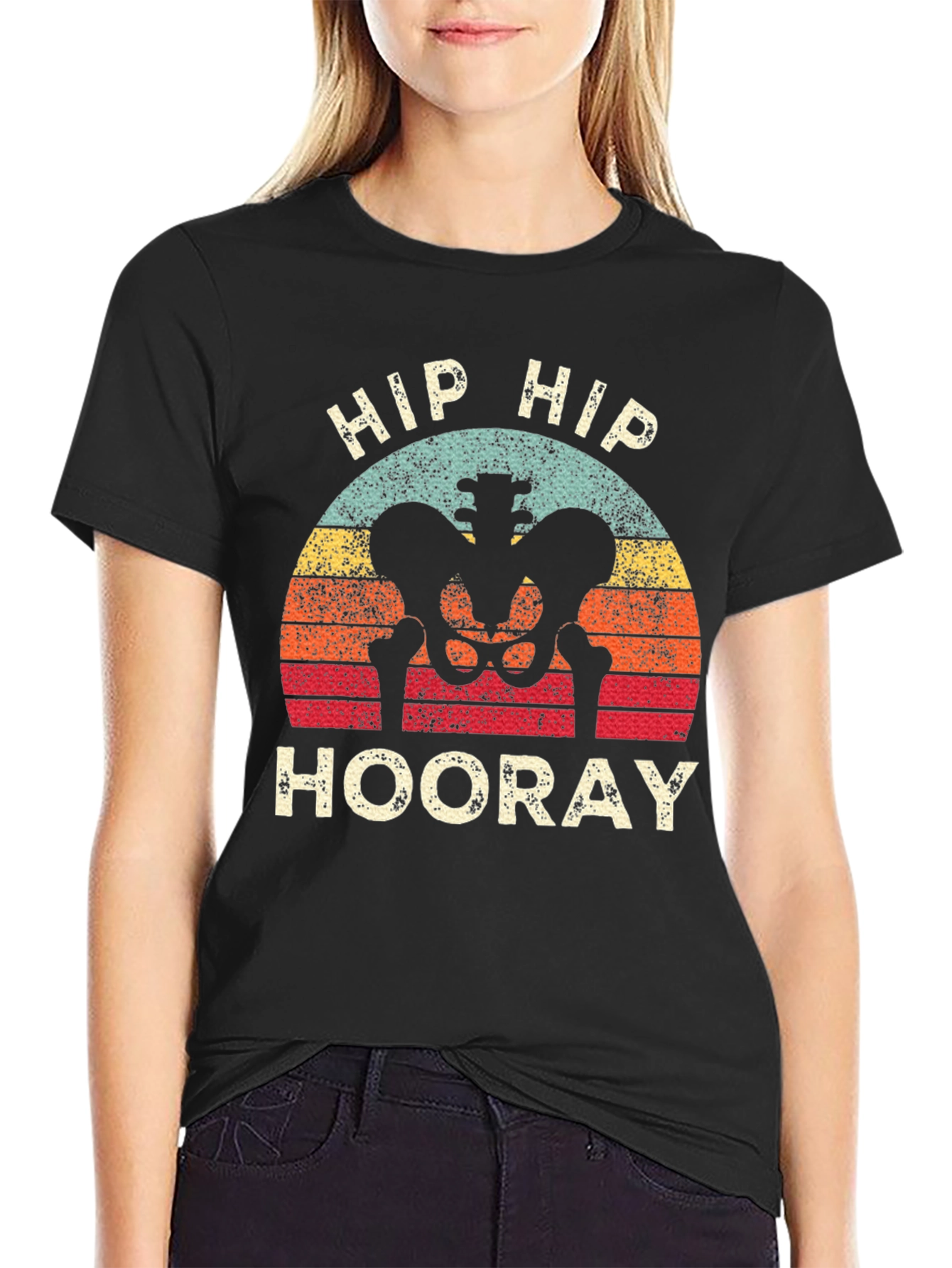 Camiseta Divertida: ¡Hip Hip Hooray Esqueleto!