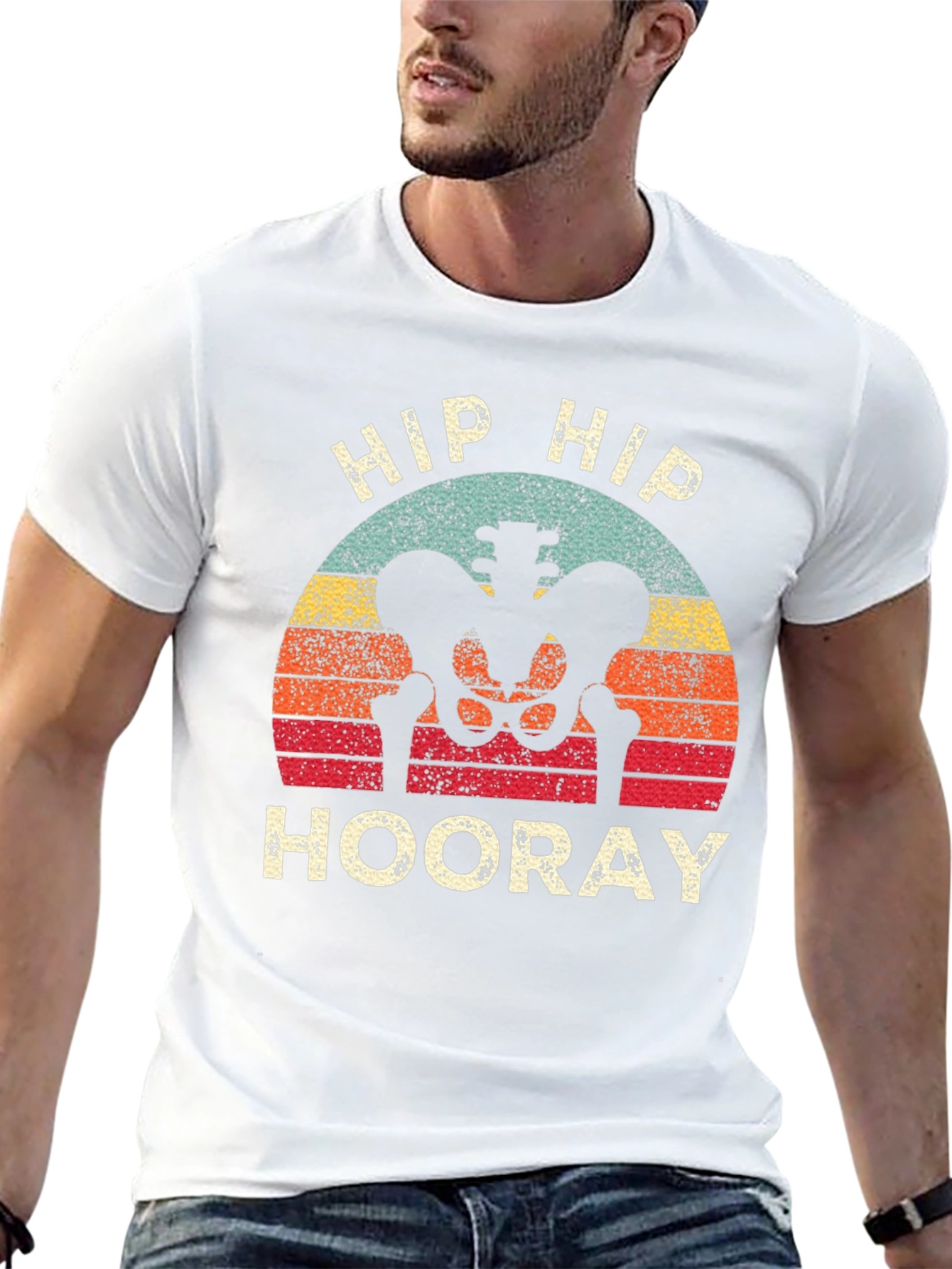 Camiseta Divertida: ¡Hip Hip Hooray Esqueleto!