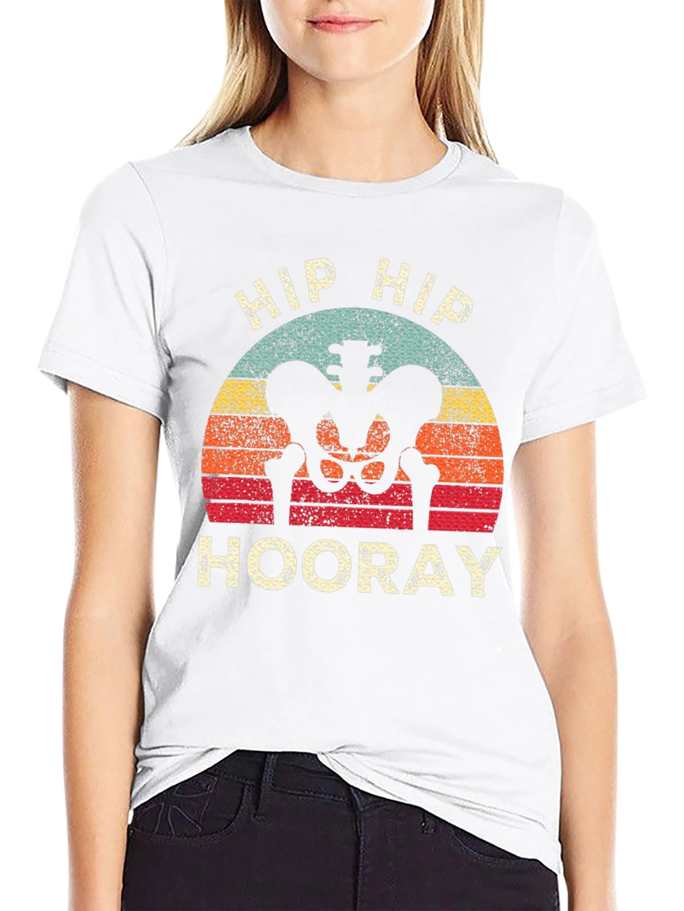 Camiseta Divertida: ¡Hip Hip Hooray Esqueleto!