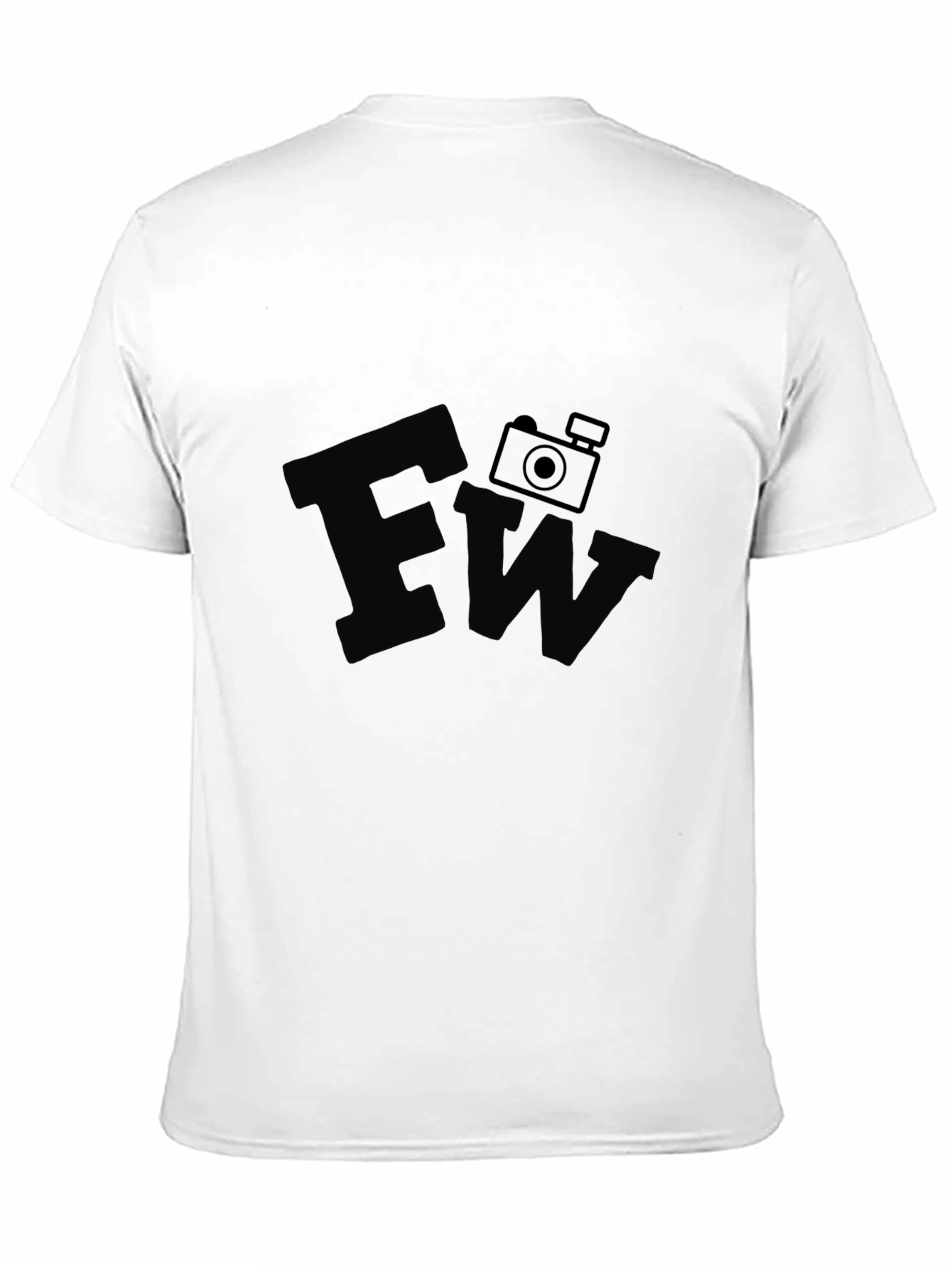 Camiseta Negra Estampada FW Cámara Fotográfica