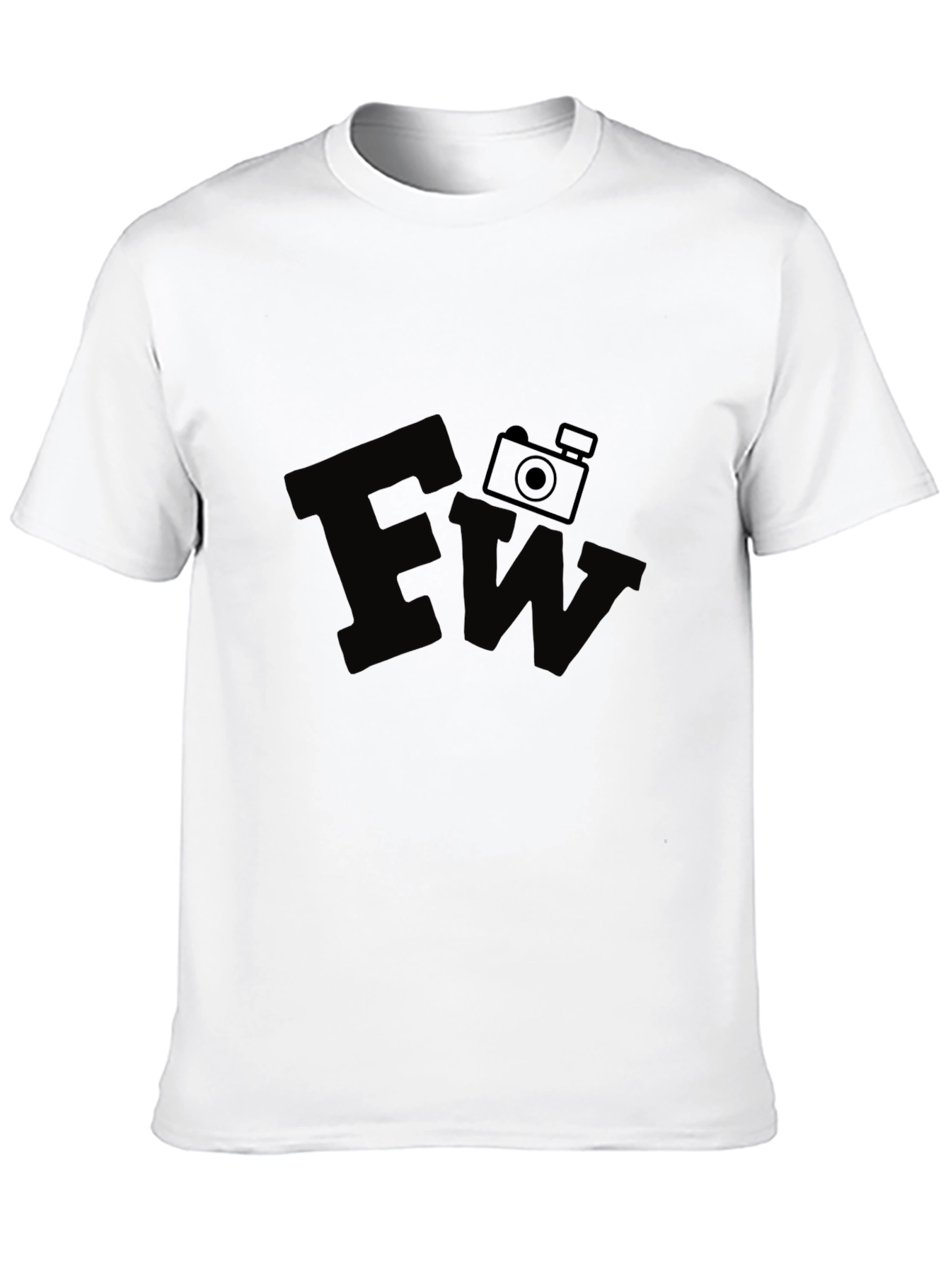 Camiseta Negra Estampada FW Cámara Fotográfica