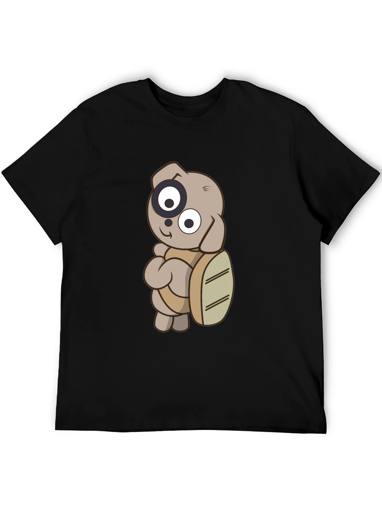 Camiseta Negra con Diseño de Personaje Animado