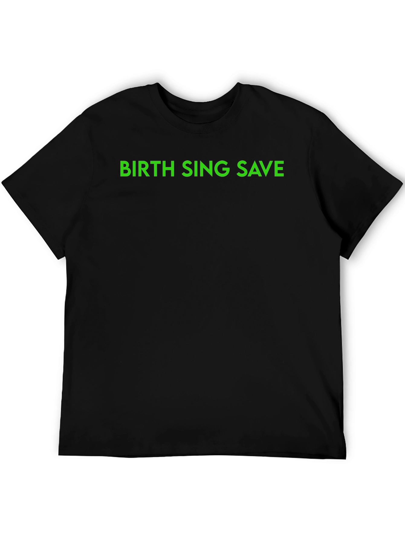 Camiseta Negra Birth Sing Save para Hombre