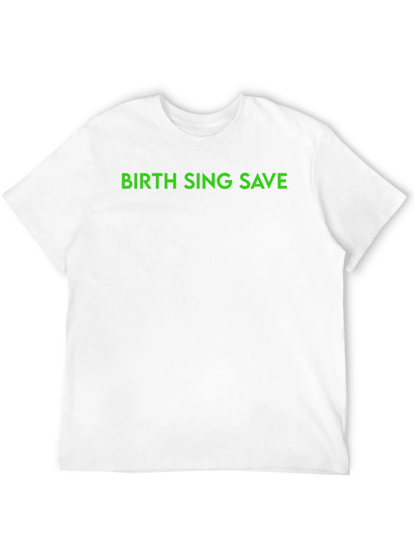 Camiseta Negra Birth Sing Save para Hombre