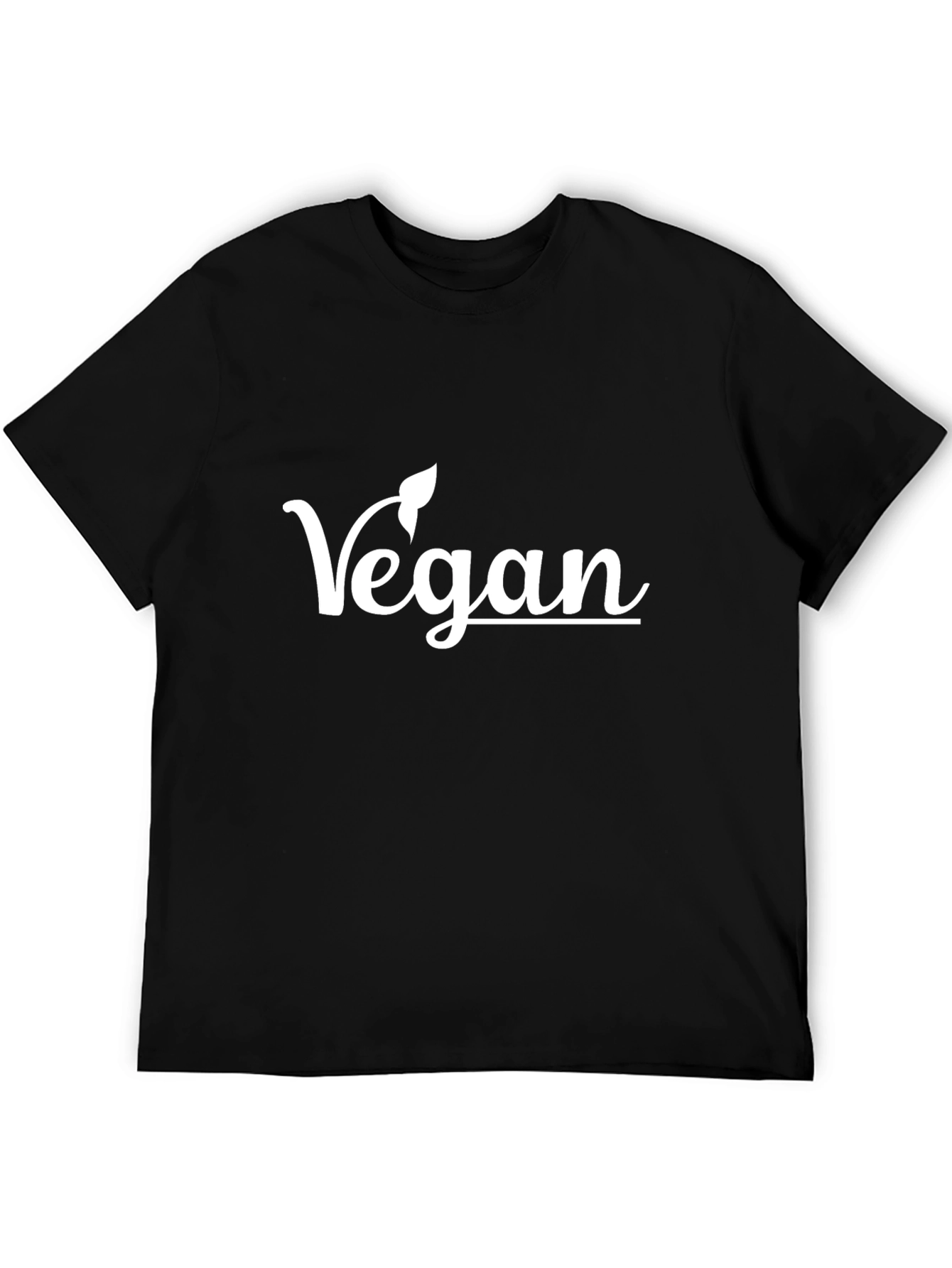 Camiseta Vegana Negra con Diseño Elegante