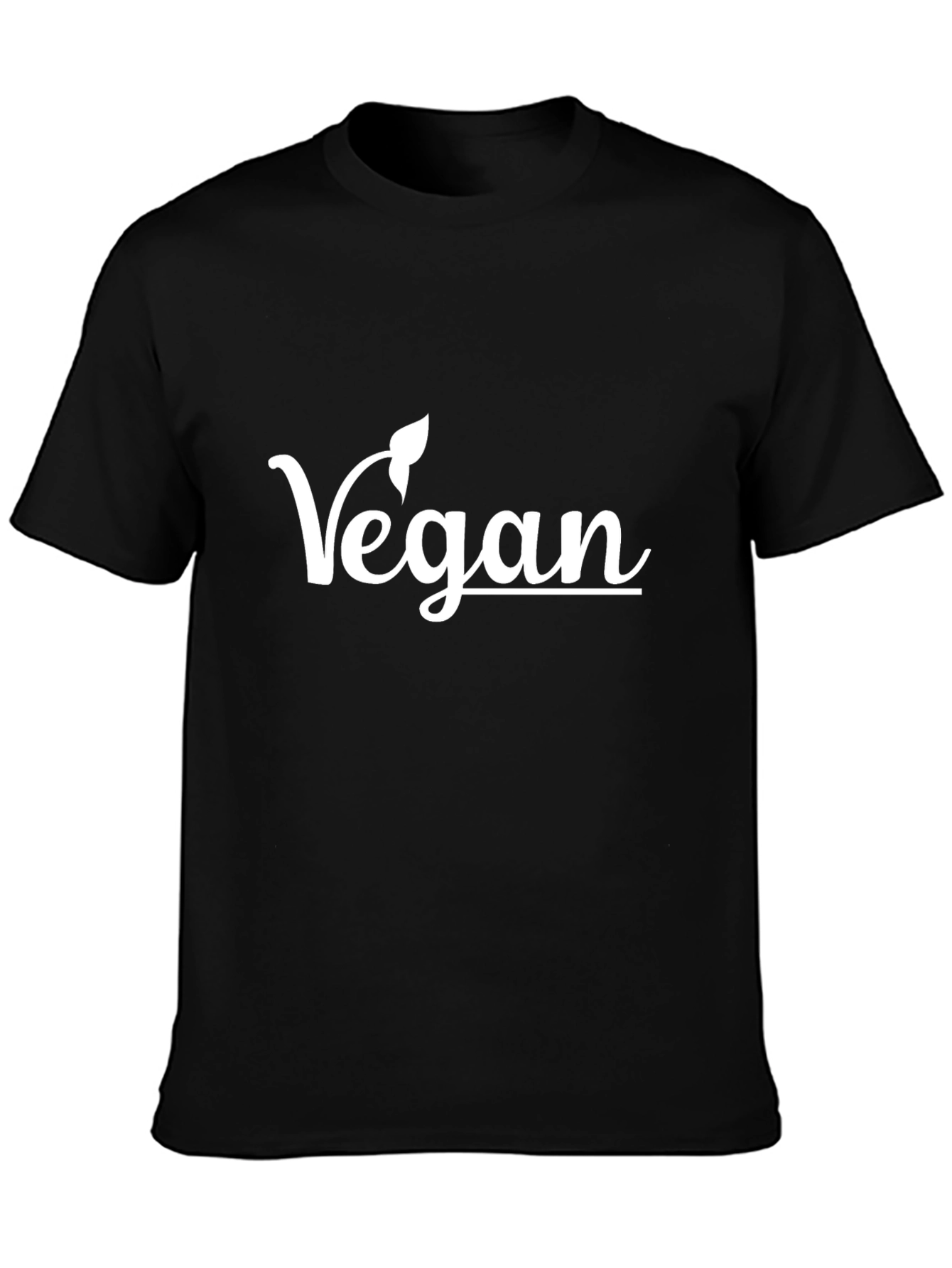Camiseta Vegana Negra con Diseño Elegante