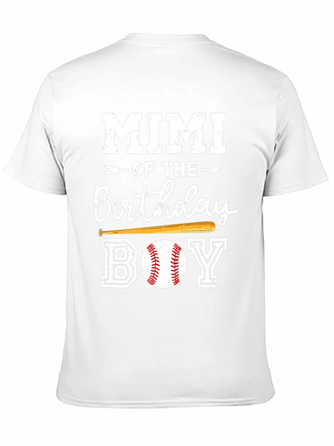 Camiseta Negra Mimi del Cumpleañero Baseball