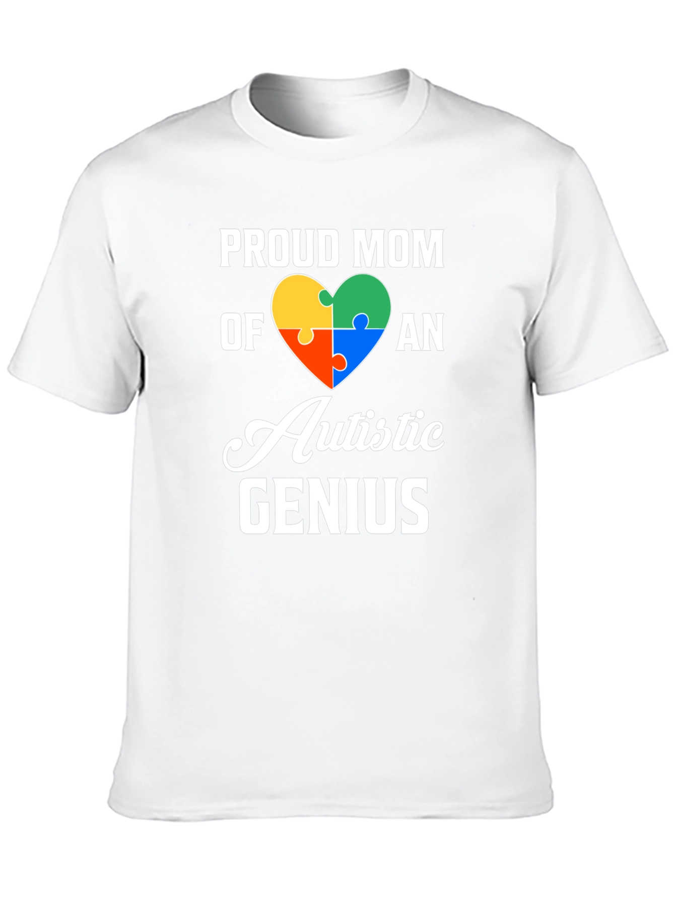 Camiseta Negra: Orgullosa Mamá de un Genio Autista