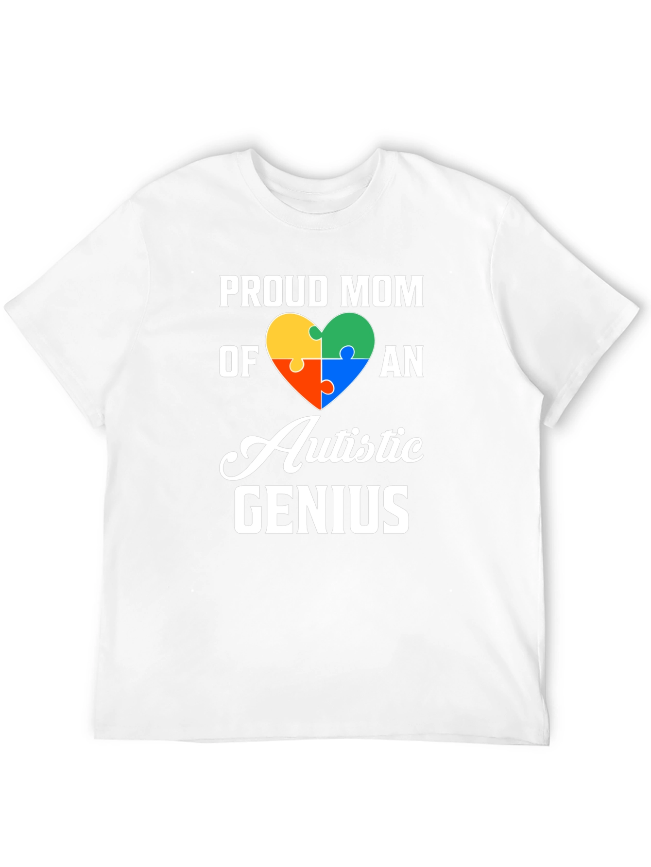 Camiseta Negra: Orgullosa Mamá de un Genio Autista