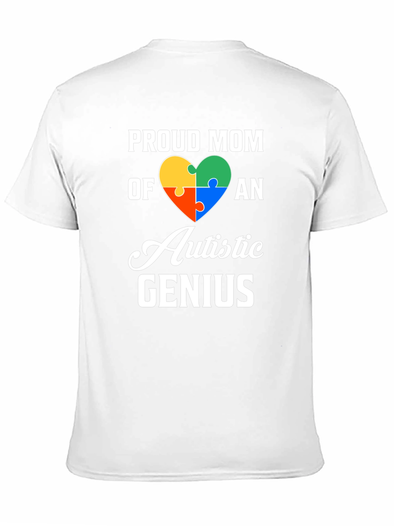 Camiseta Negra: Orgullosa Mamá de un Genio Autista