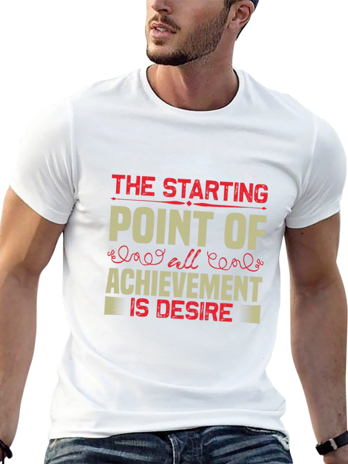 Camiseta Negra con Impresión Motivacional