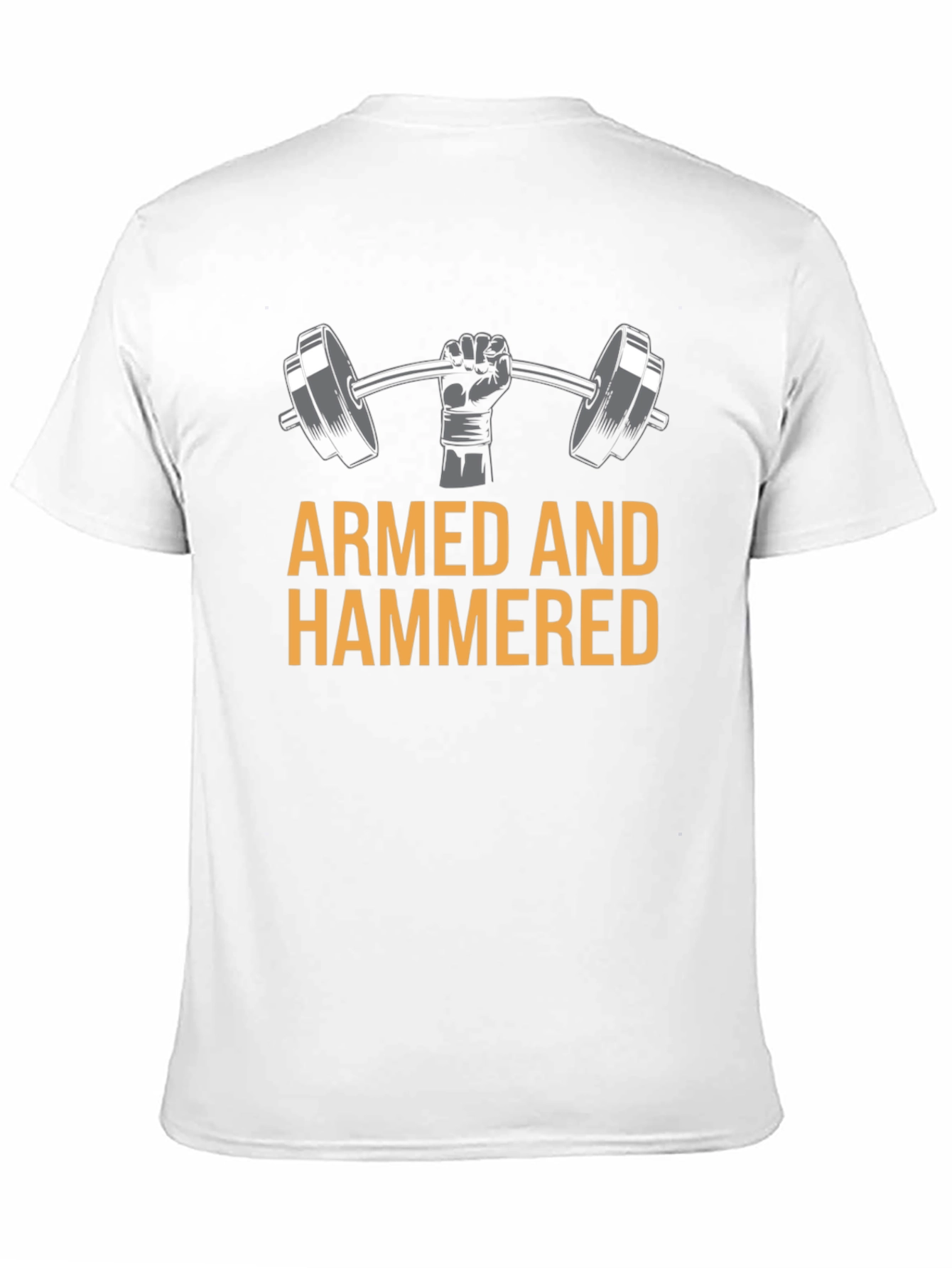 Camiseta Negra Armed and Hammered Gym