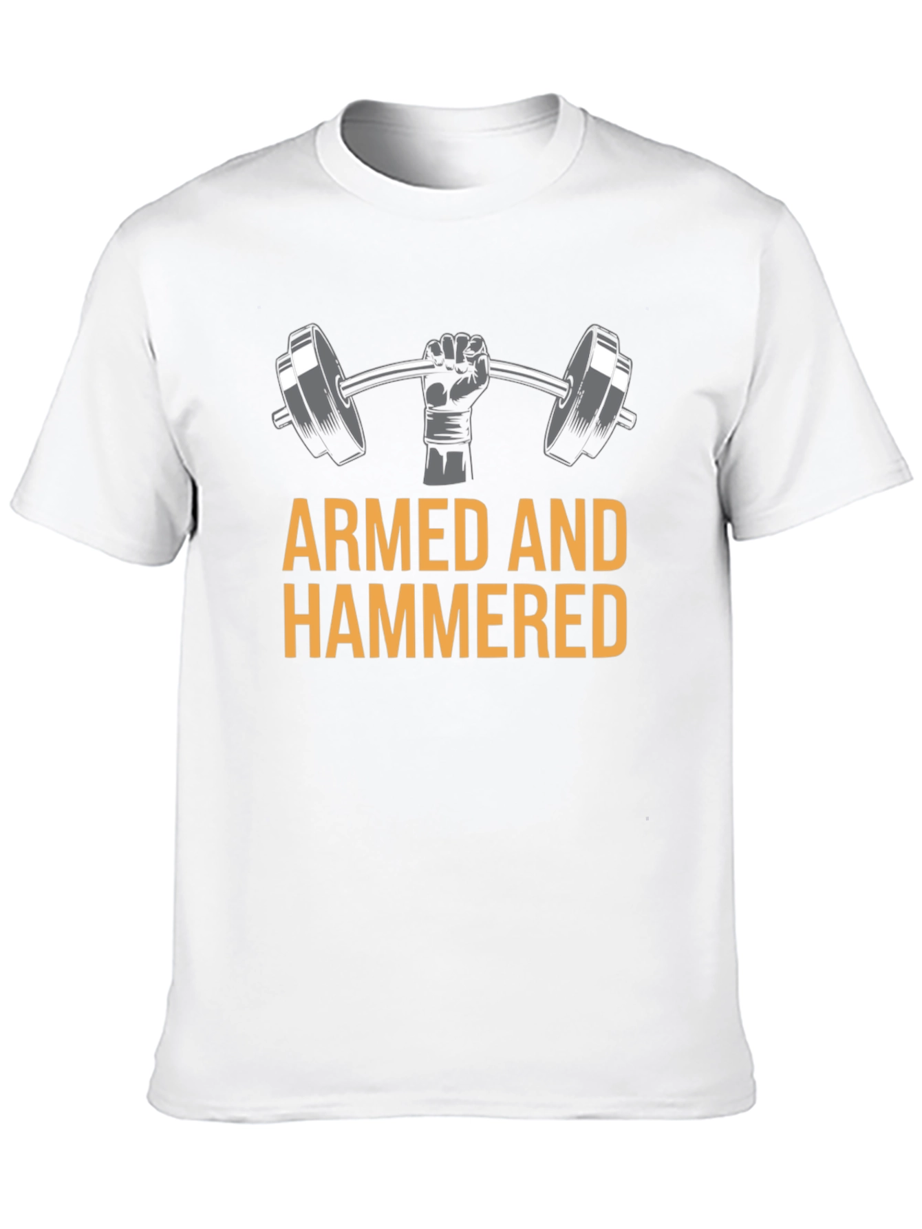 Camiseta Negra Armed and Hammered Gym