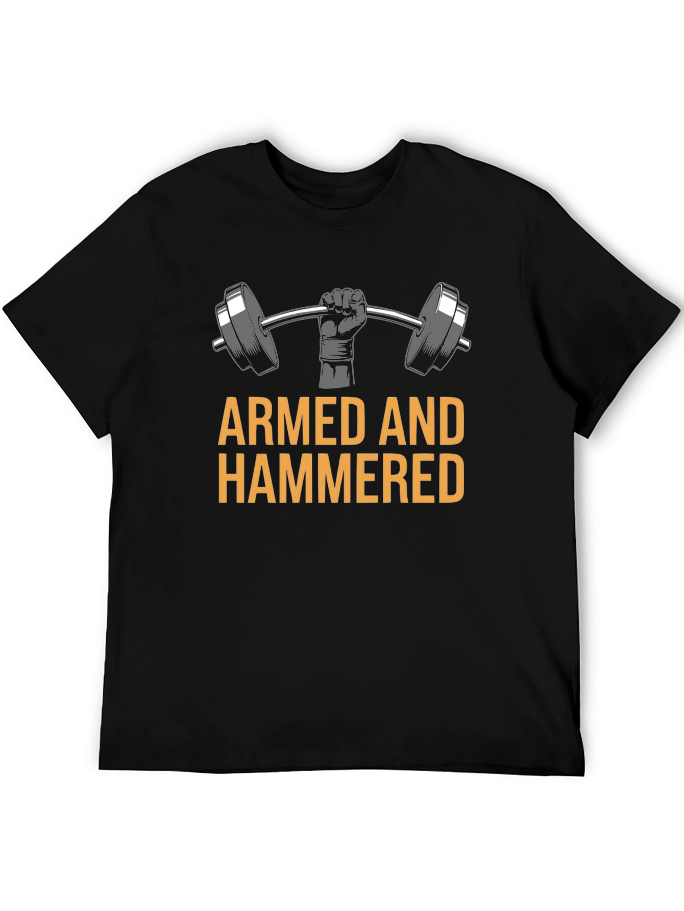 Camiseta Negra Armed and Hammered Gym