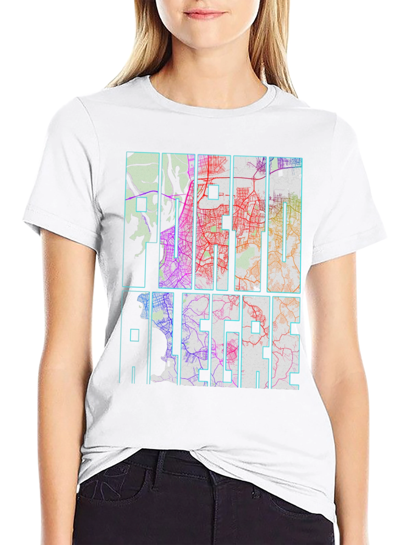 Camiseta Porto Alegre Diseño Urbano