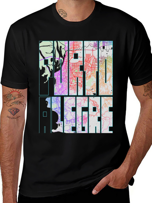 Camiseta Porto Alegre Diseño Urbano
