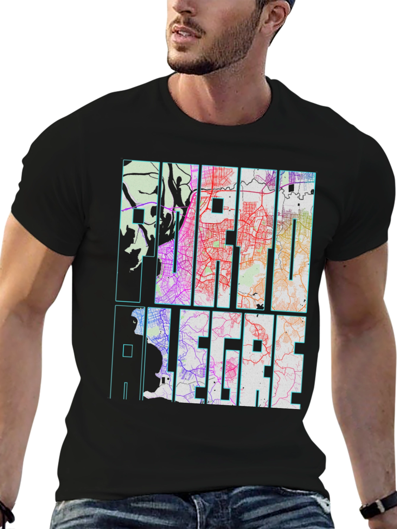 Camiseta Porto Alegre Diseño Urbano