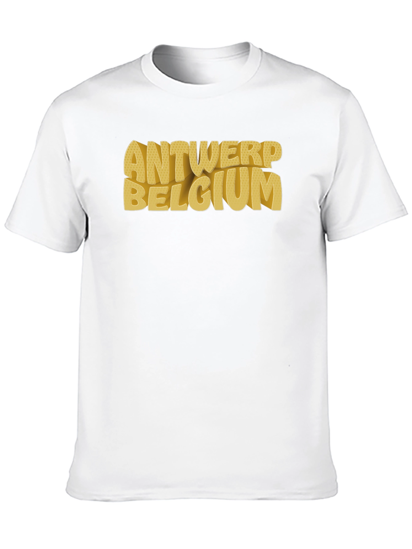 Camiseta Negra Antwerp Belgium Urbana