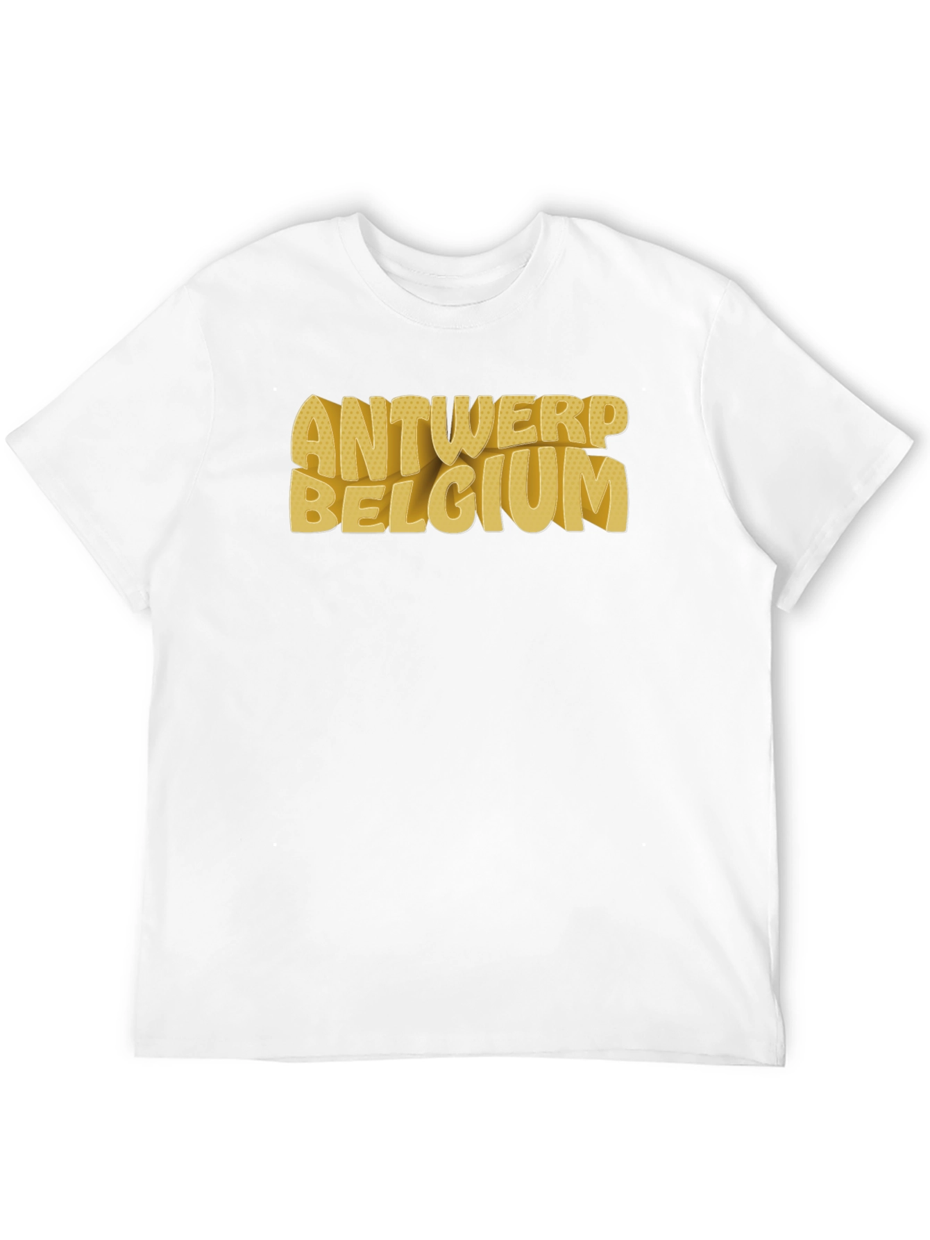 Camiseta Negra Antwerp Belgium Urbana