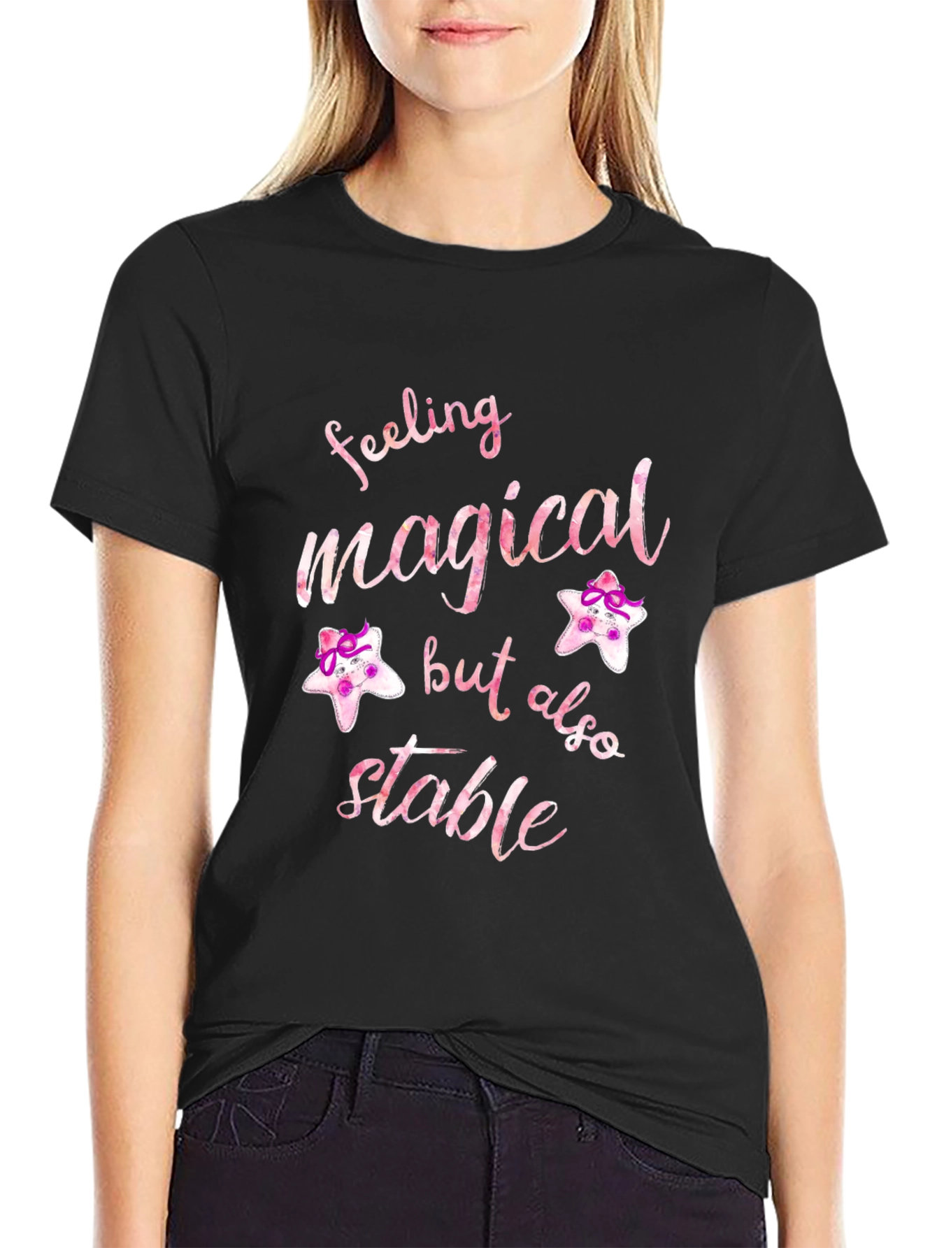 Camiseta Negra Feeling Magical