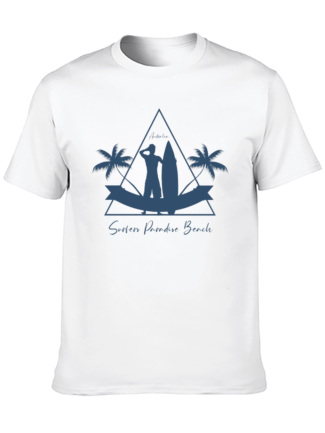 Camiseta Hombre Negra Surfers Paradise