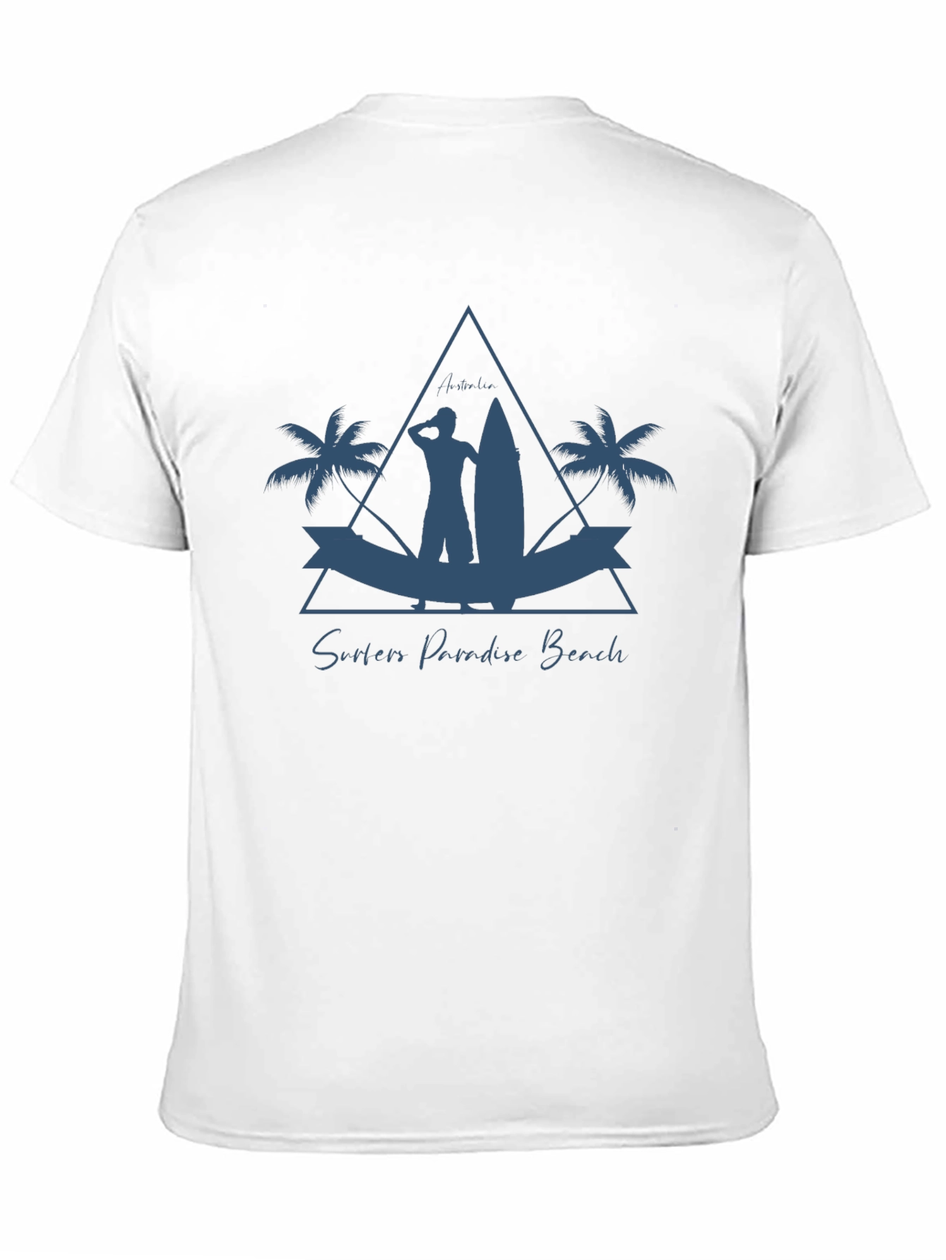 Camiseta Hombre Negra Surfers Paradise