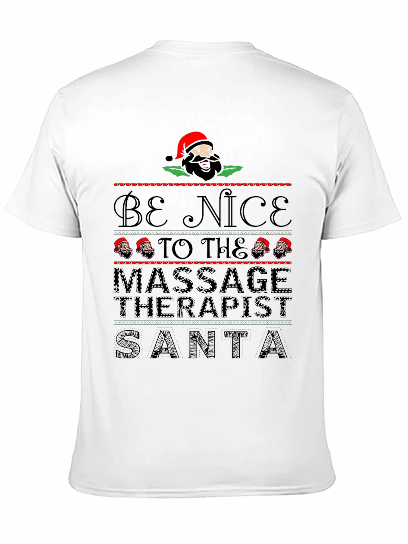 Camiseta Navideña para Masajistas