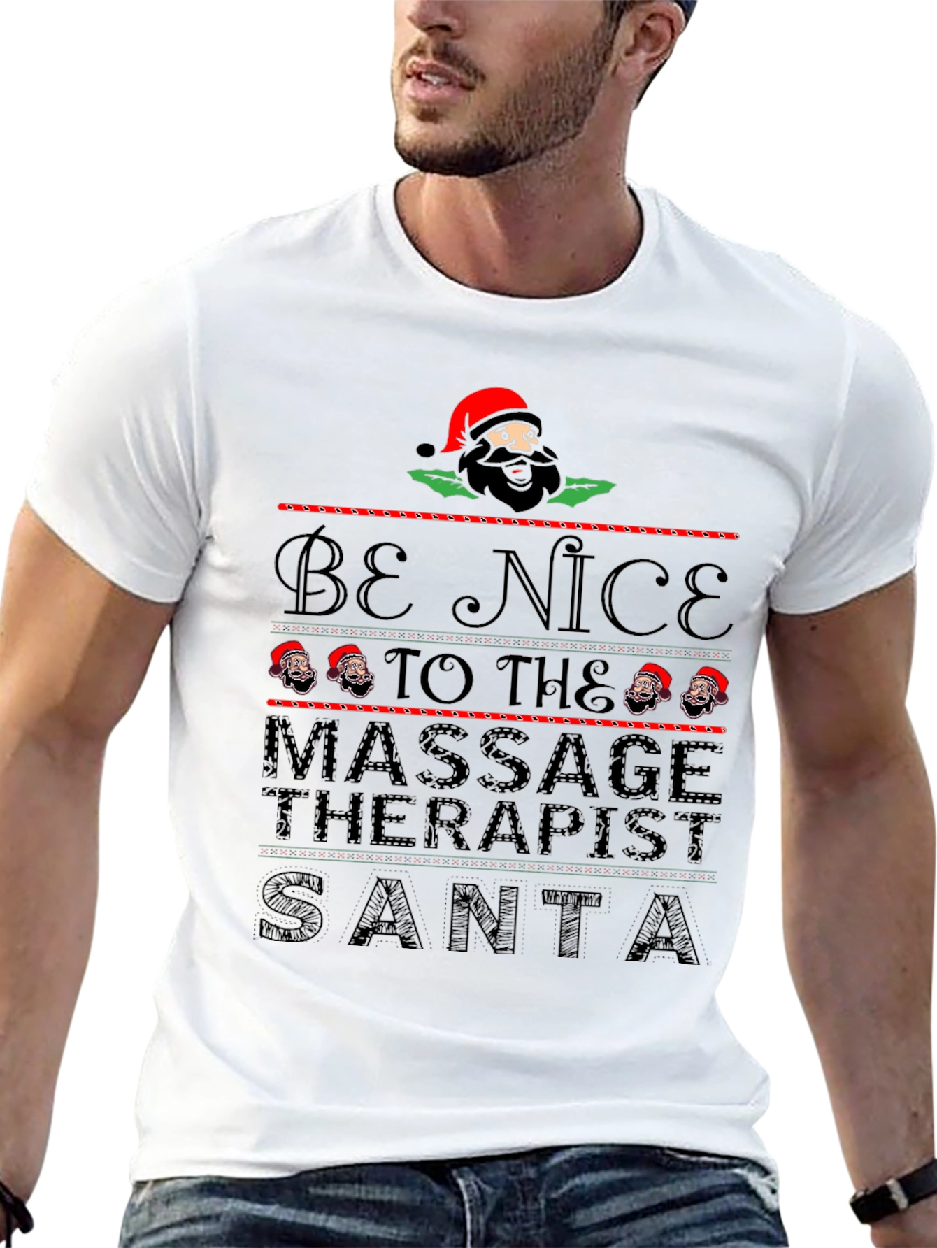 Camiseta Navideña para Masajistas