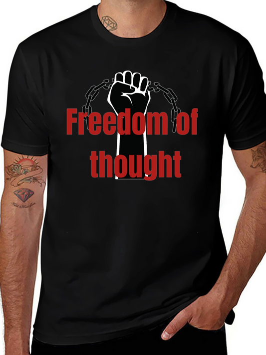 Camiseta Negra Libertad de Pensamiento