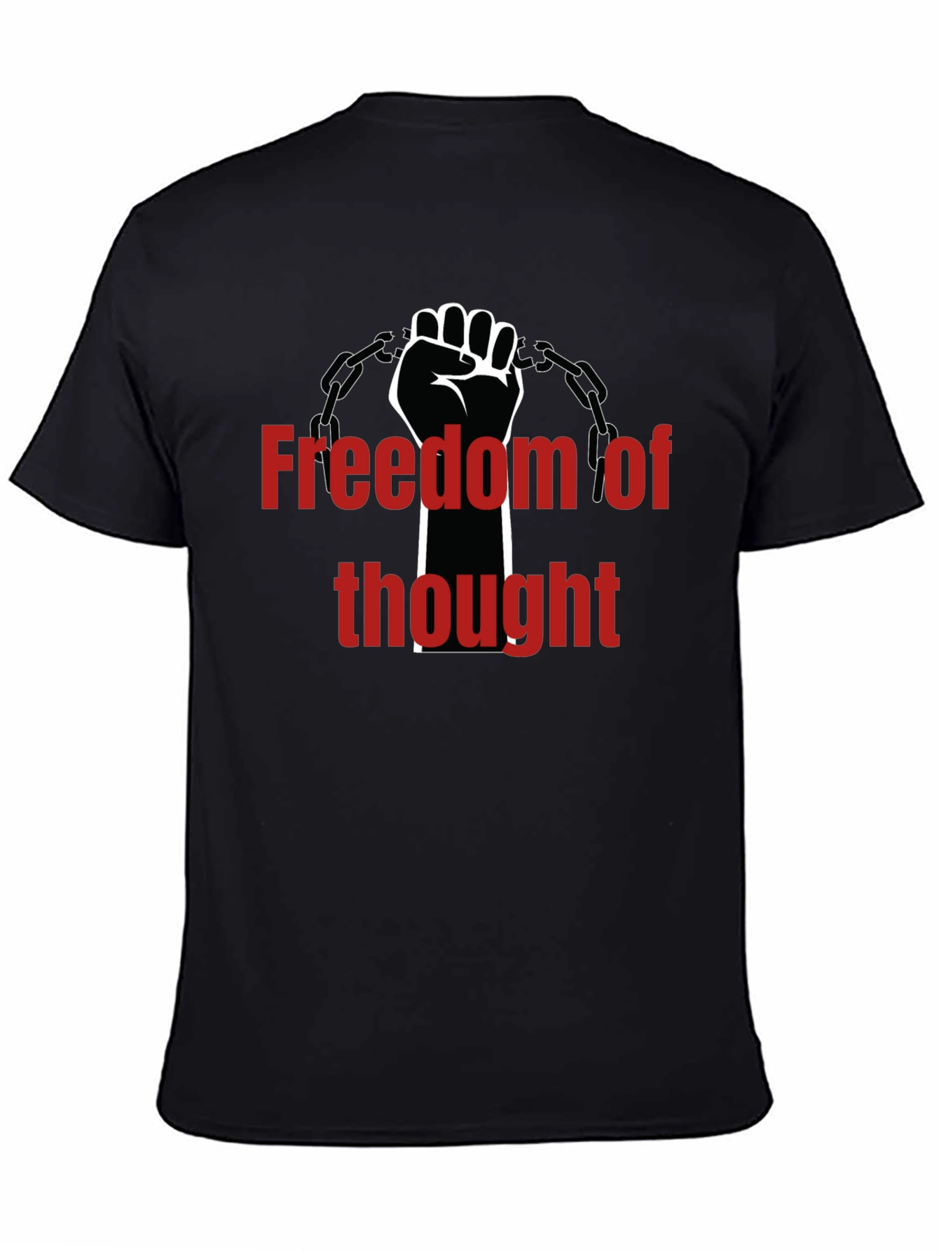 Camiseta Negra Libertad de Pensamiento