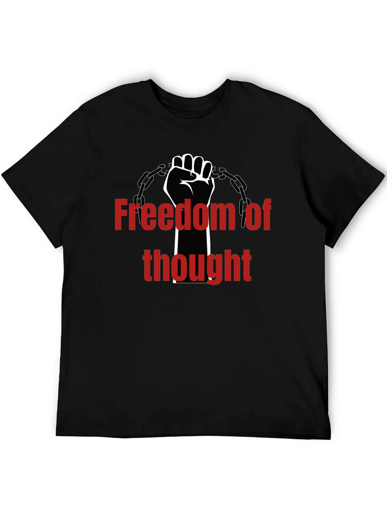 Camiseta Negra Libertad de Pensamiento