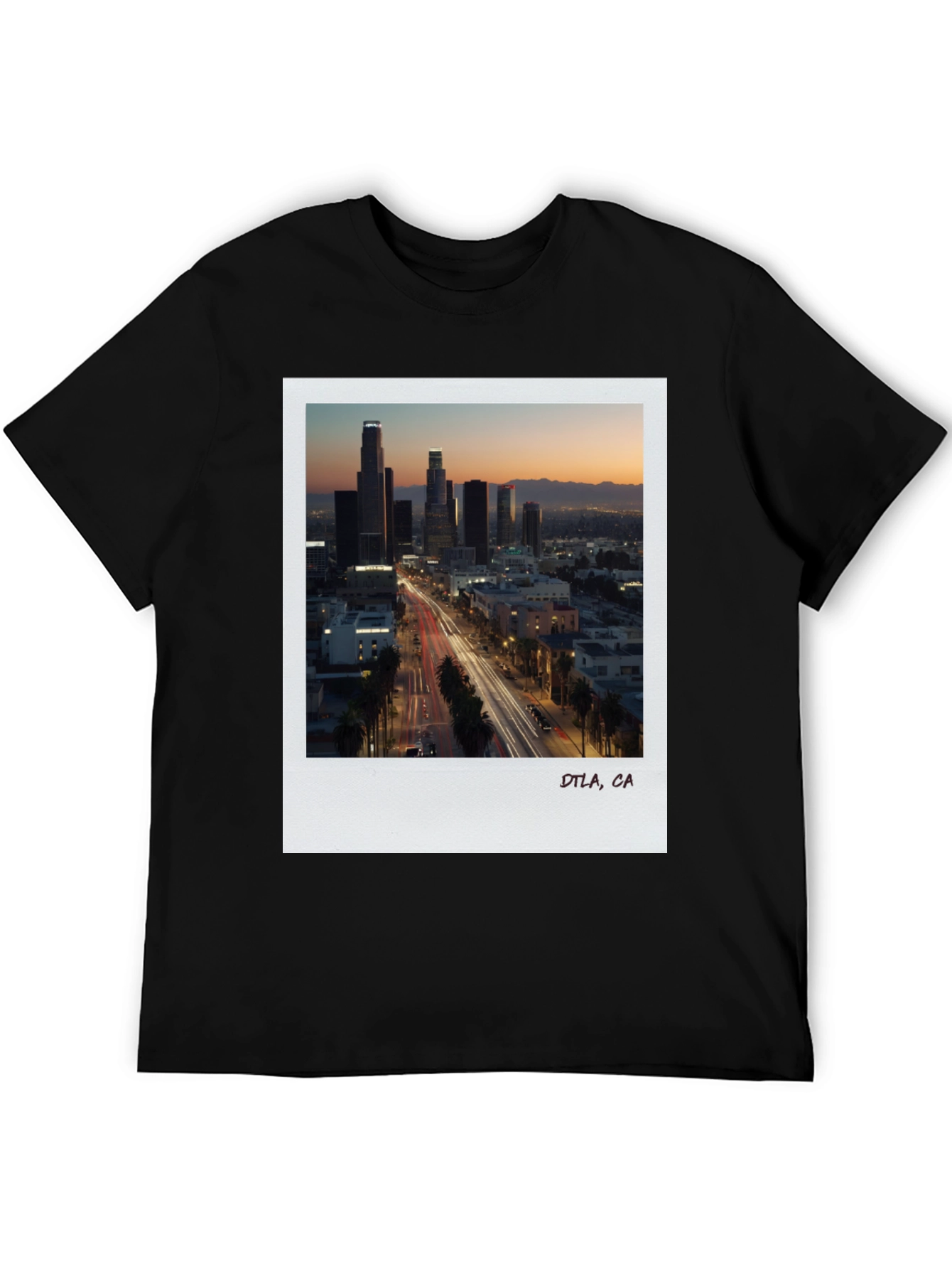 Camiseta Negra DTLA California - Estilo Urbano