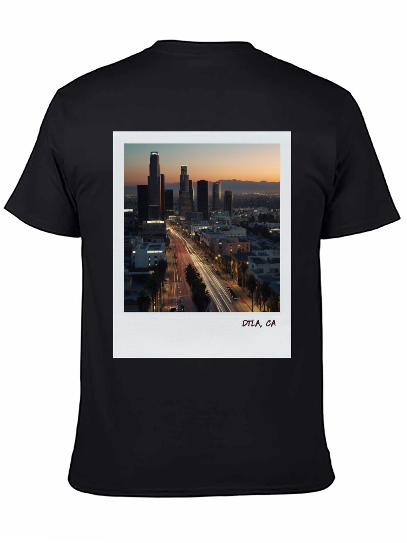Camiseta Negra DTLA California - Estilo Urbano