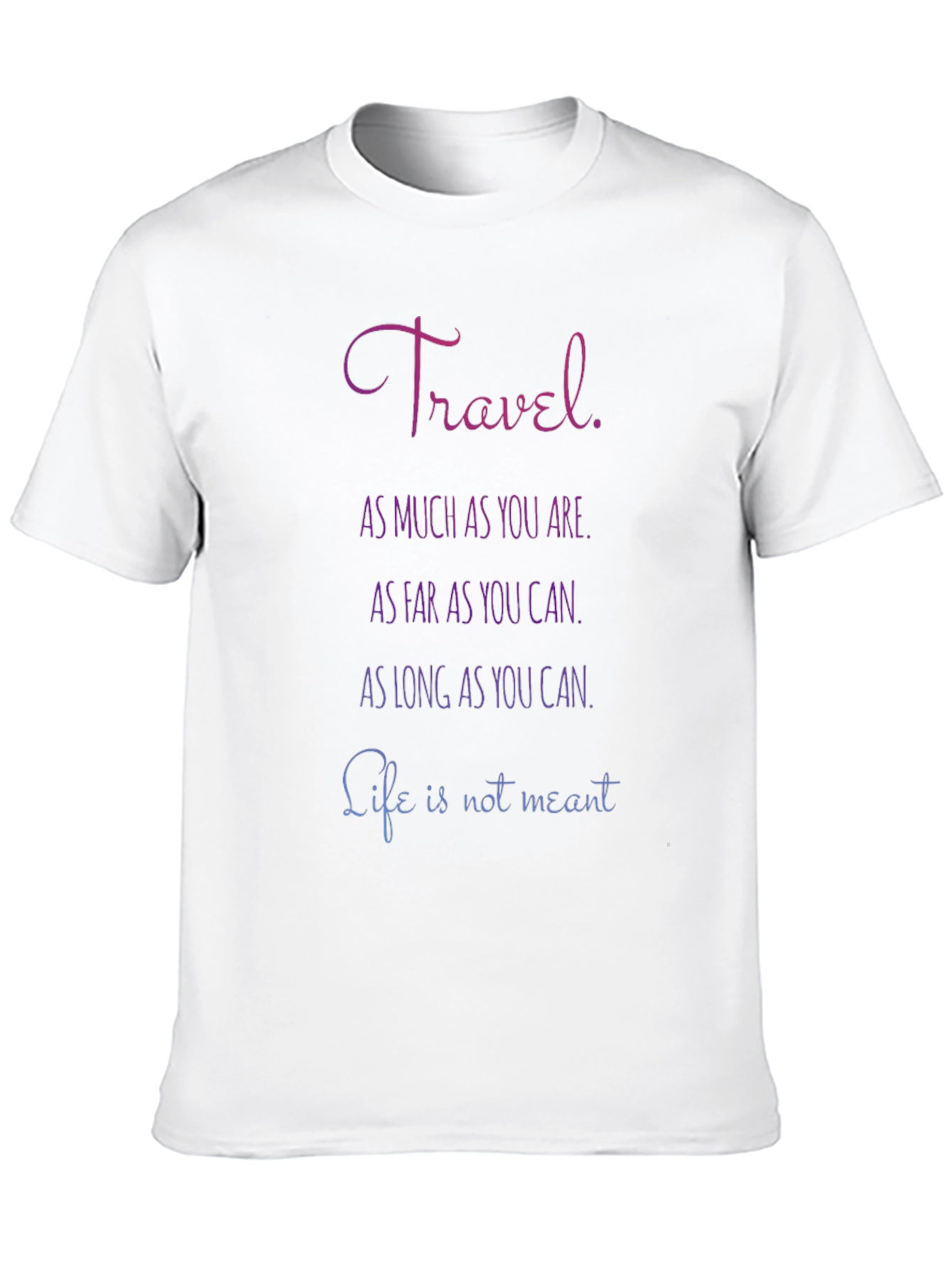 Camiseta Negra con Mensaje Inspirador de Viajes