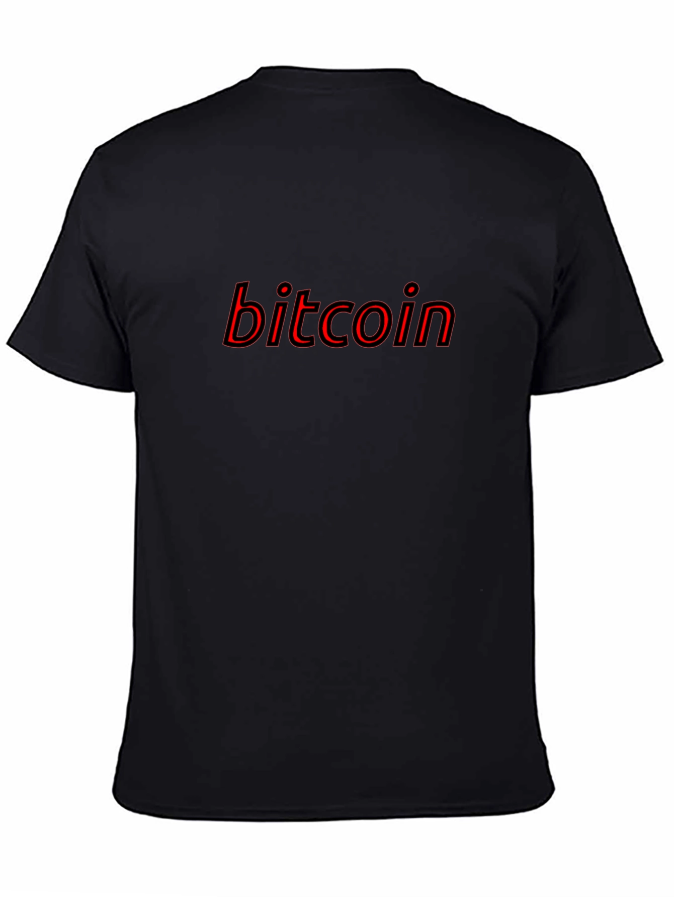 Camiseta Bitcoin Negra para Hombre
