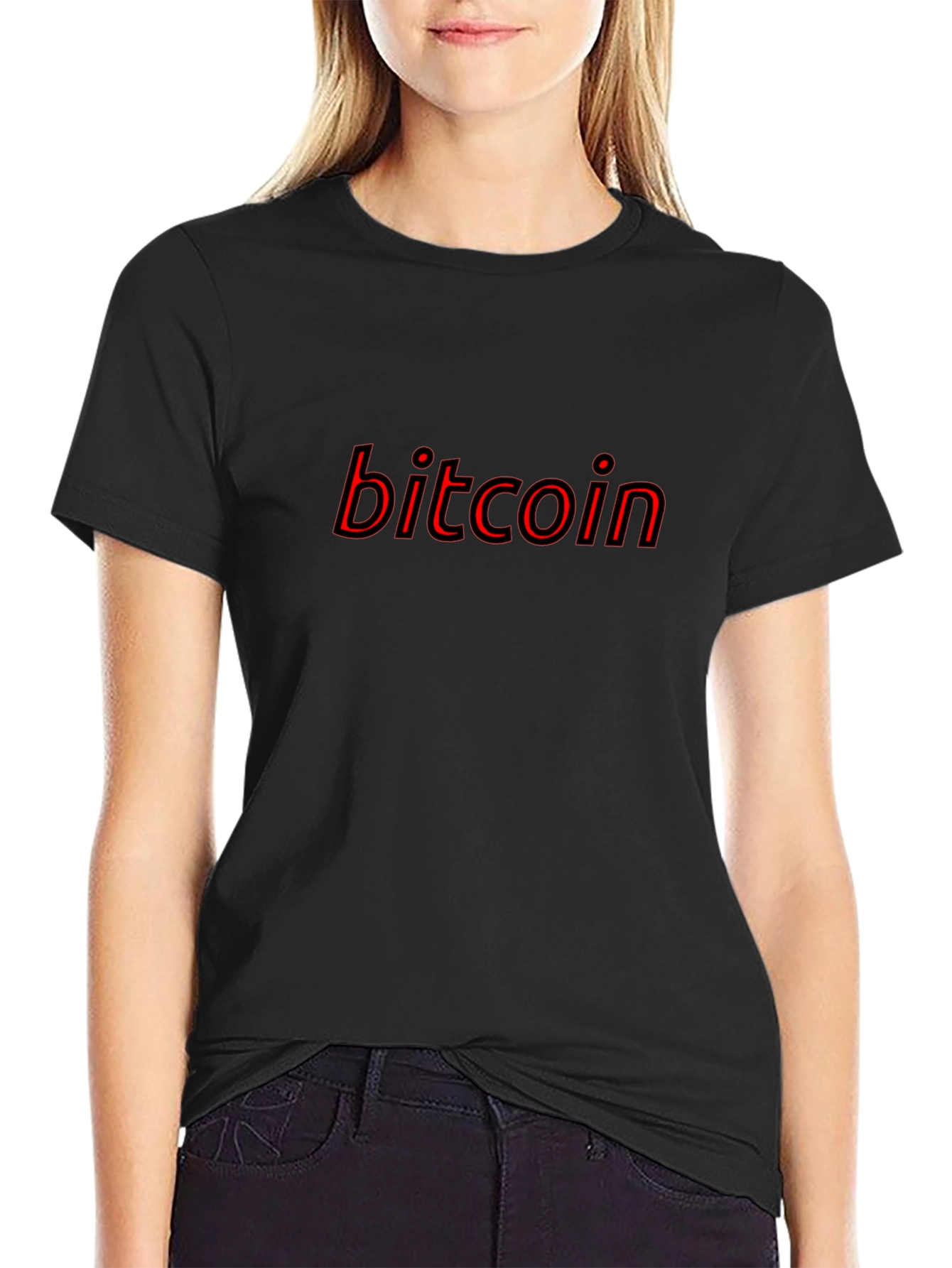 Camiseta Bitcoin Negra para Hombre