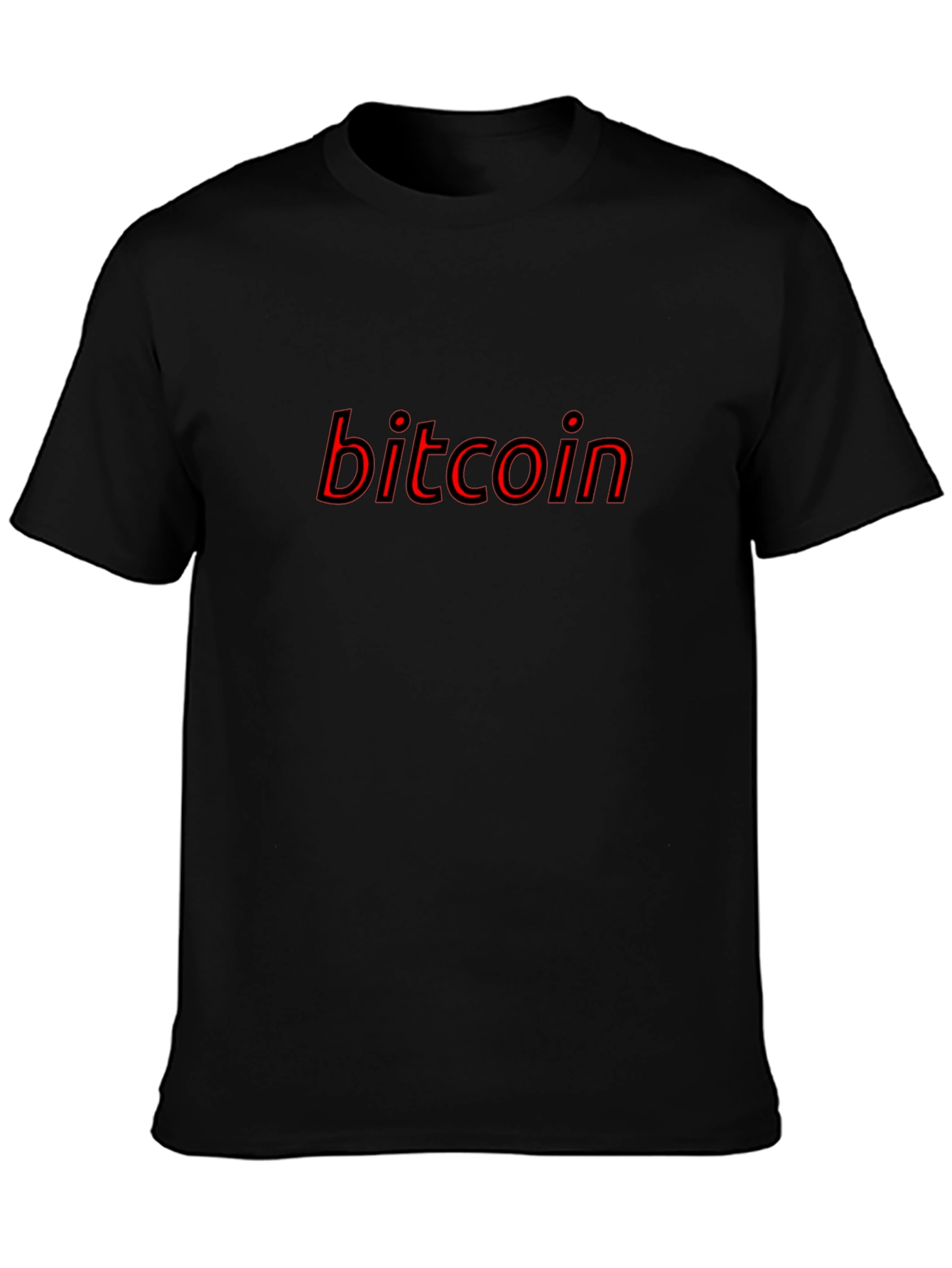 Camiseta Bitcoin Negra para Hombre
